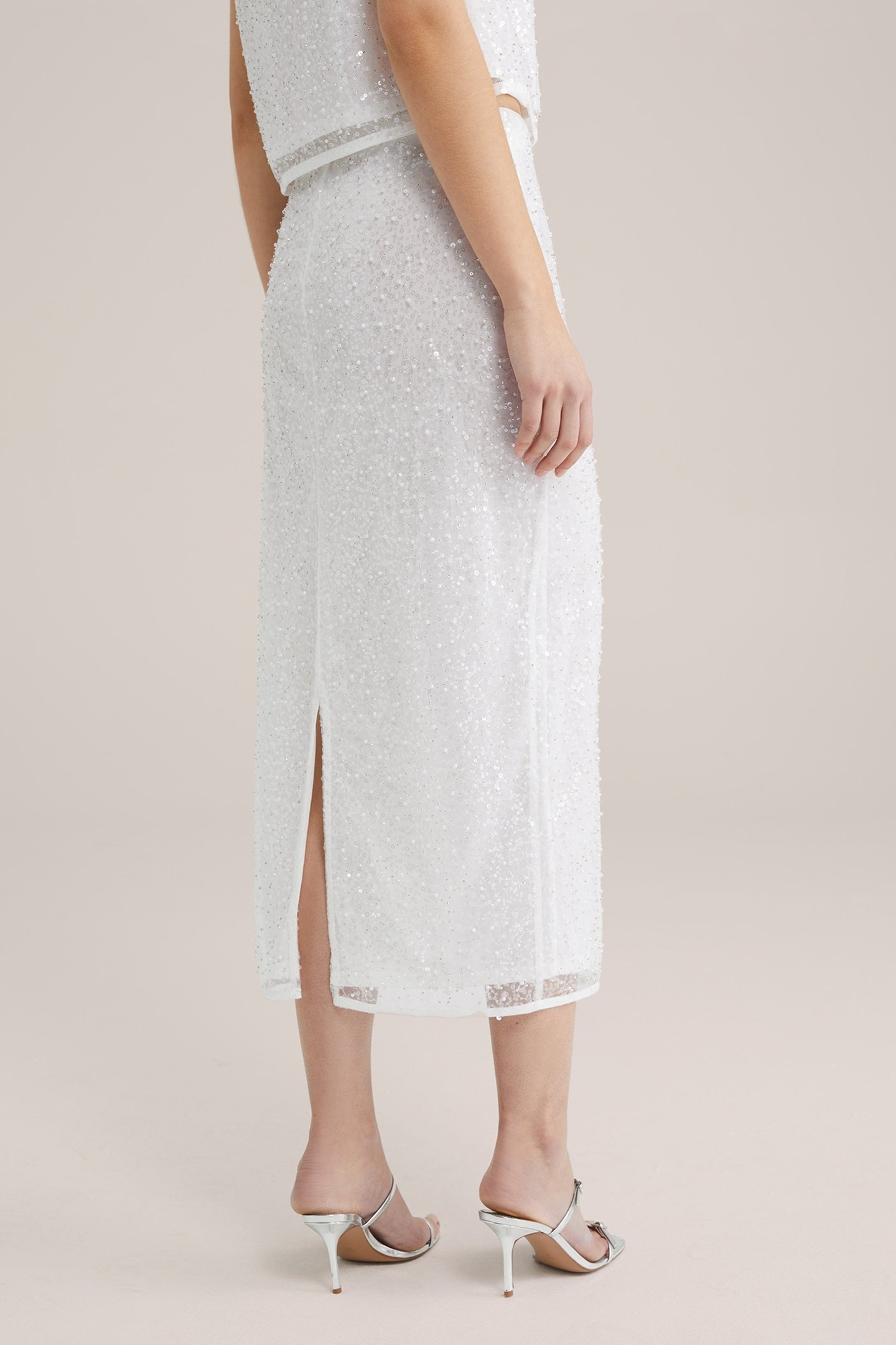 SKIRT MEDIUM LENGTH WHITE 6