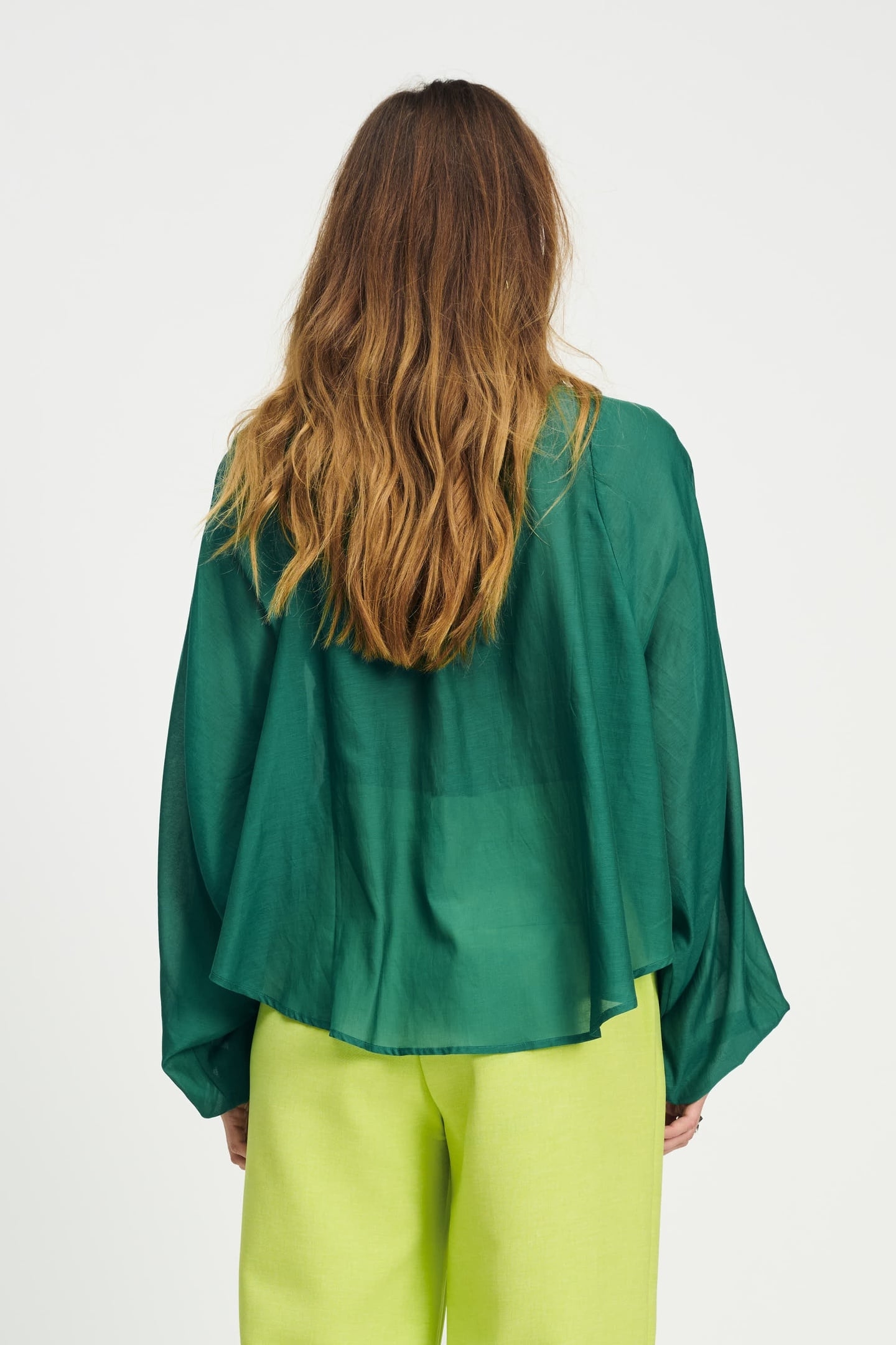 BLOUSE LENA MEADOW GREEN 3