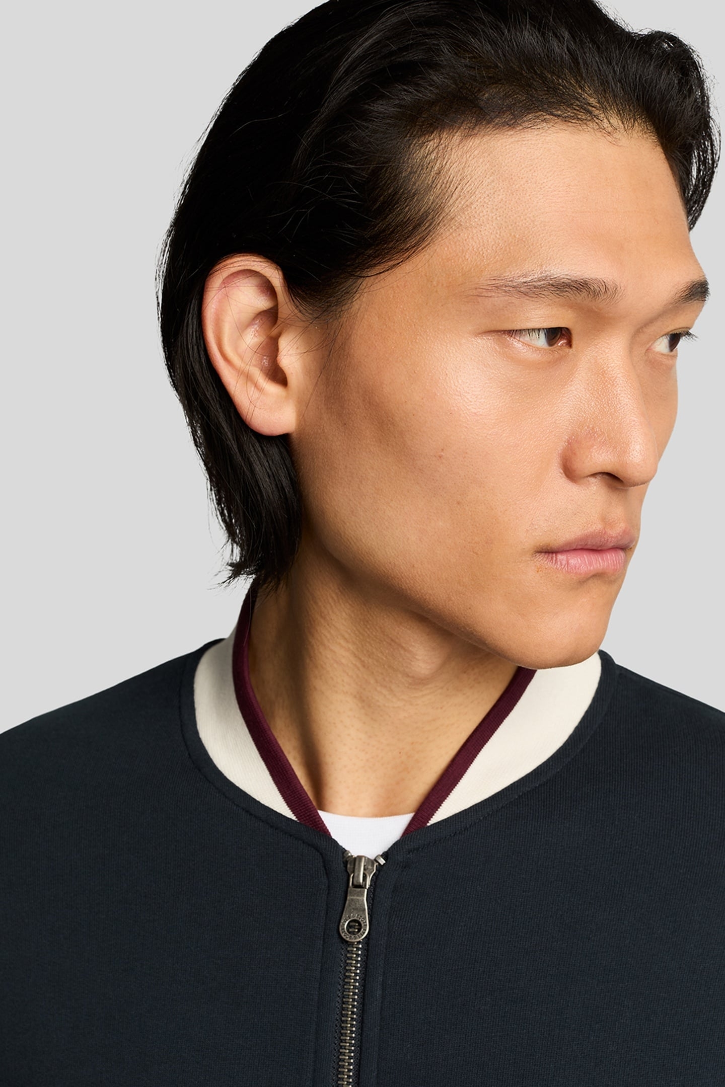 HALF TIPPED JERSEY BOMBER DARK NAVY 3