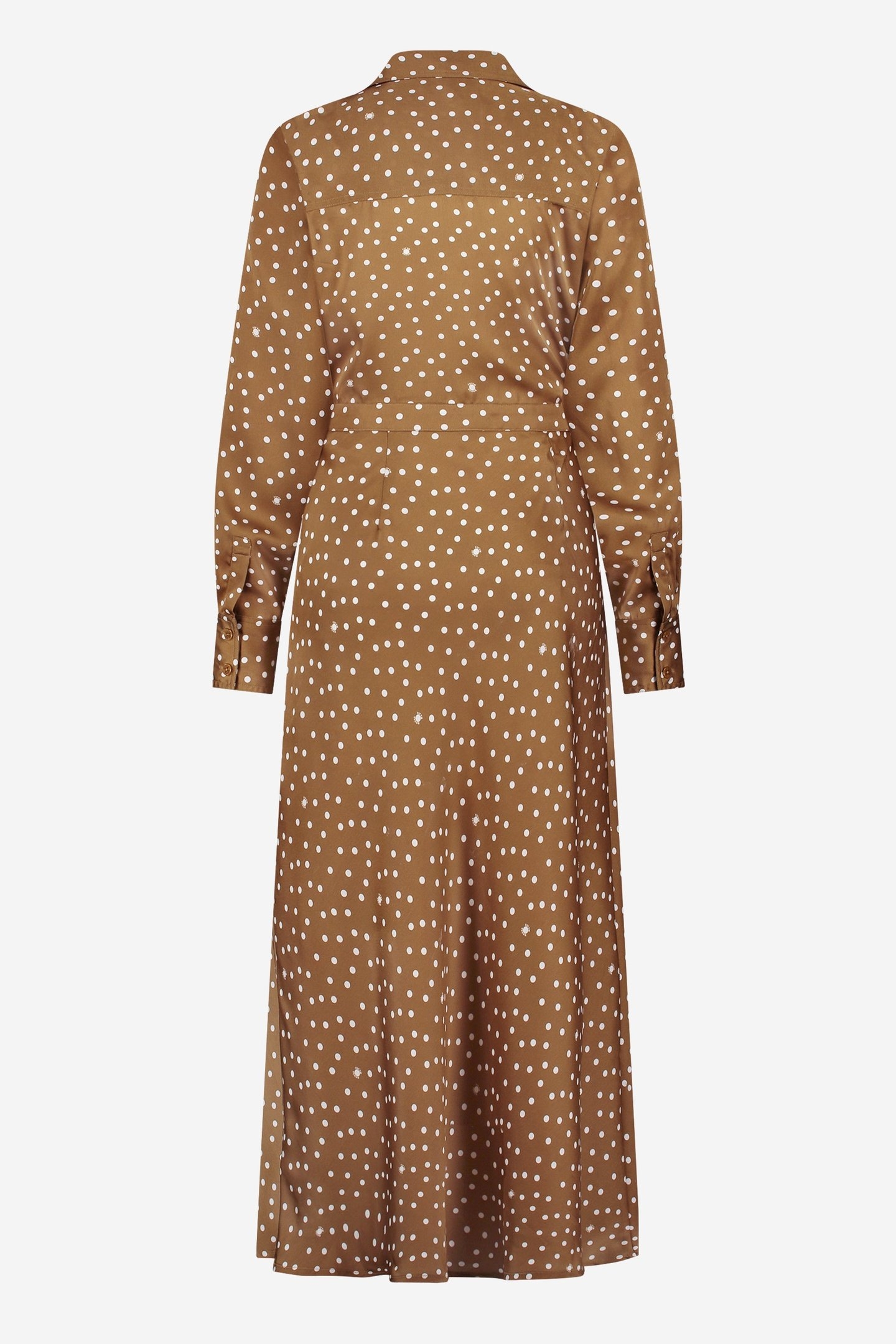 FLOW DRESS DARK CAMEL 2