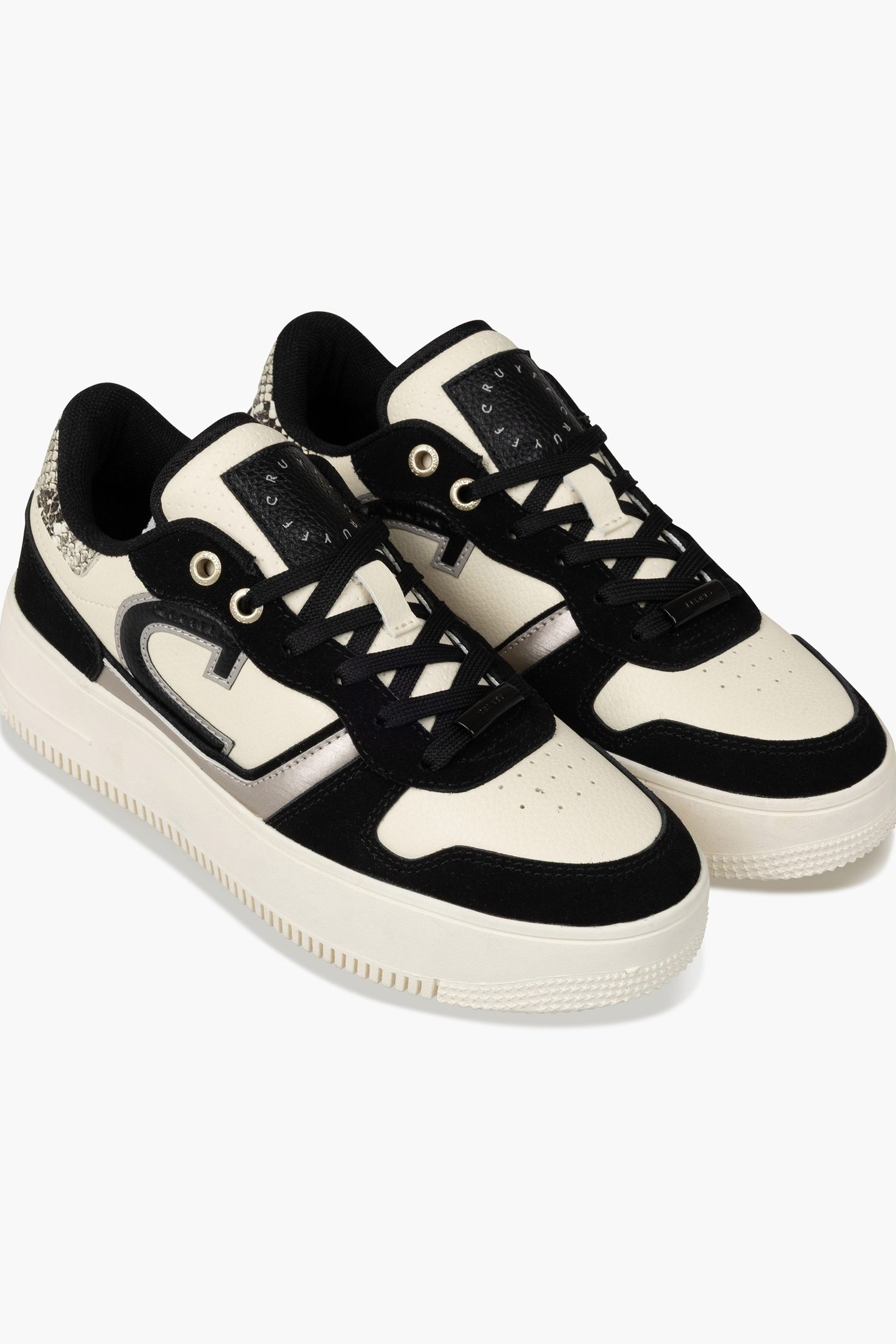 CAMPO LOW _ TALL - FINE LIZZARD/SUEDE BLACK/BROWN 3