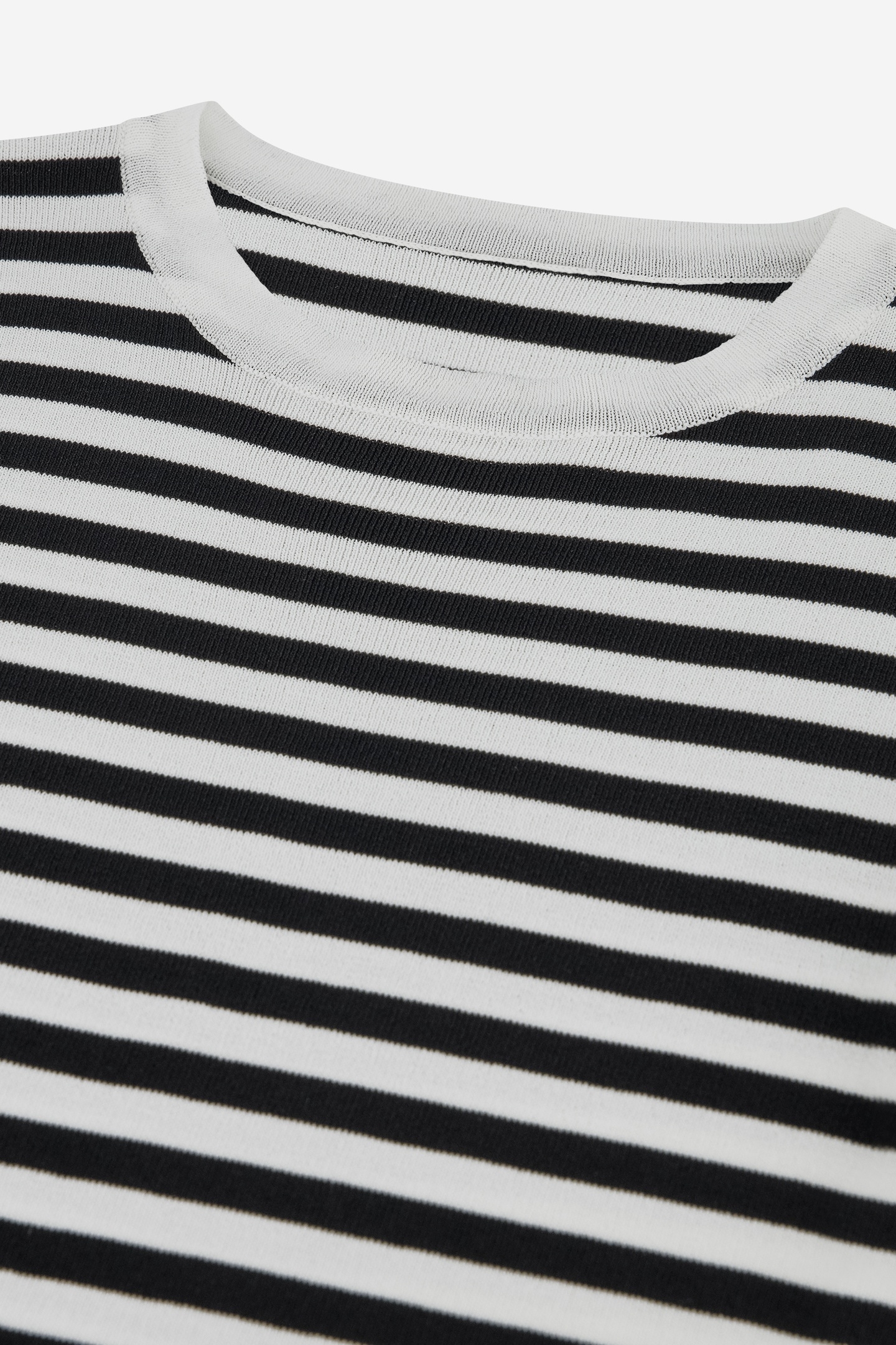 JOLIE SS STRIPE PULLOVER BLACK/OFF WHITE 3