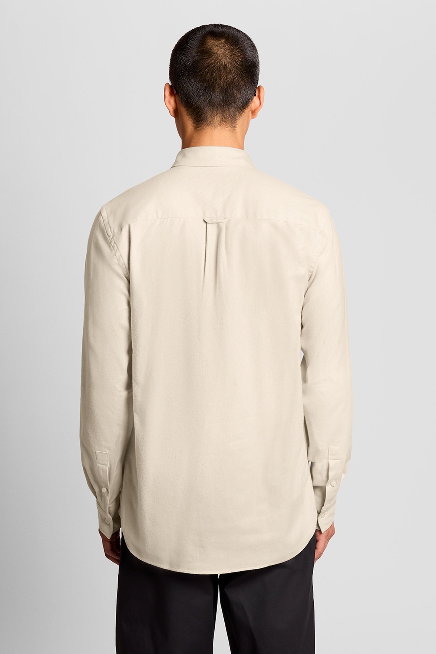 PLAIN FLANNEL SHIRT PUTTY 2