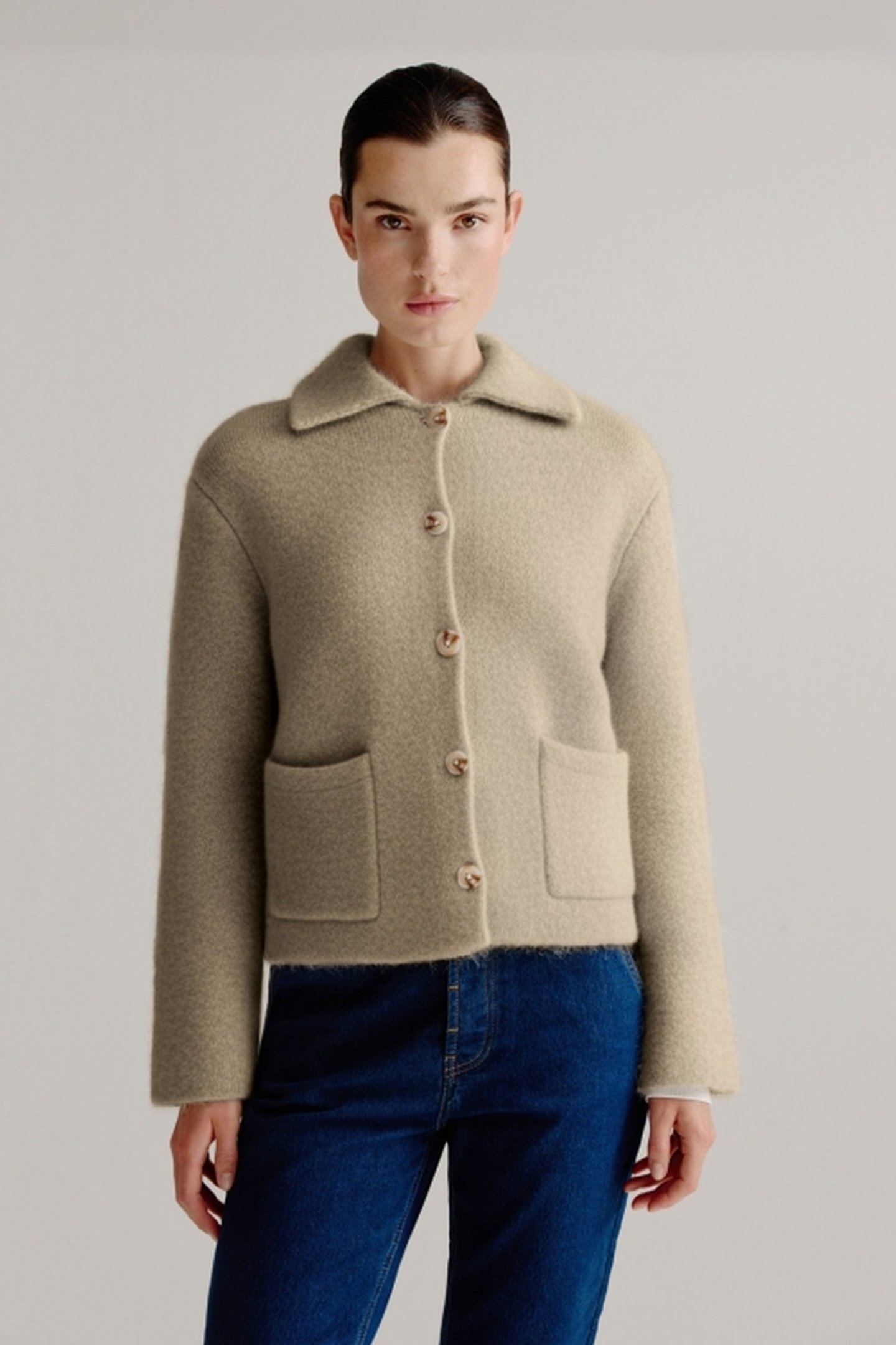 LINDA JACKET LIGHT KHAKI 1