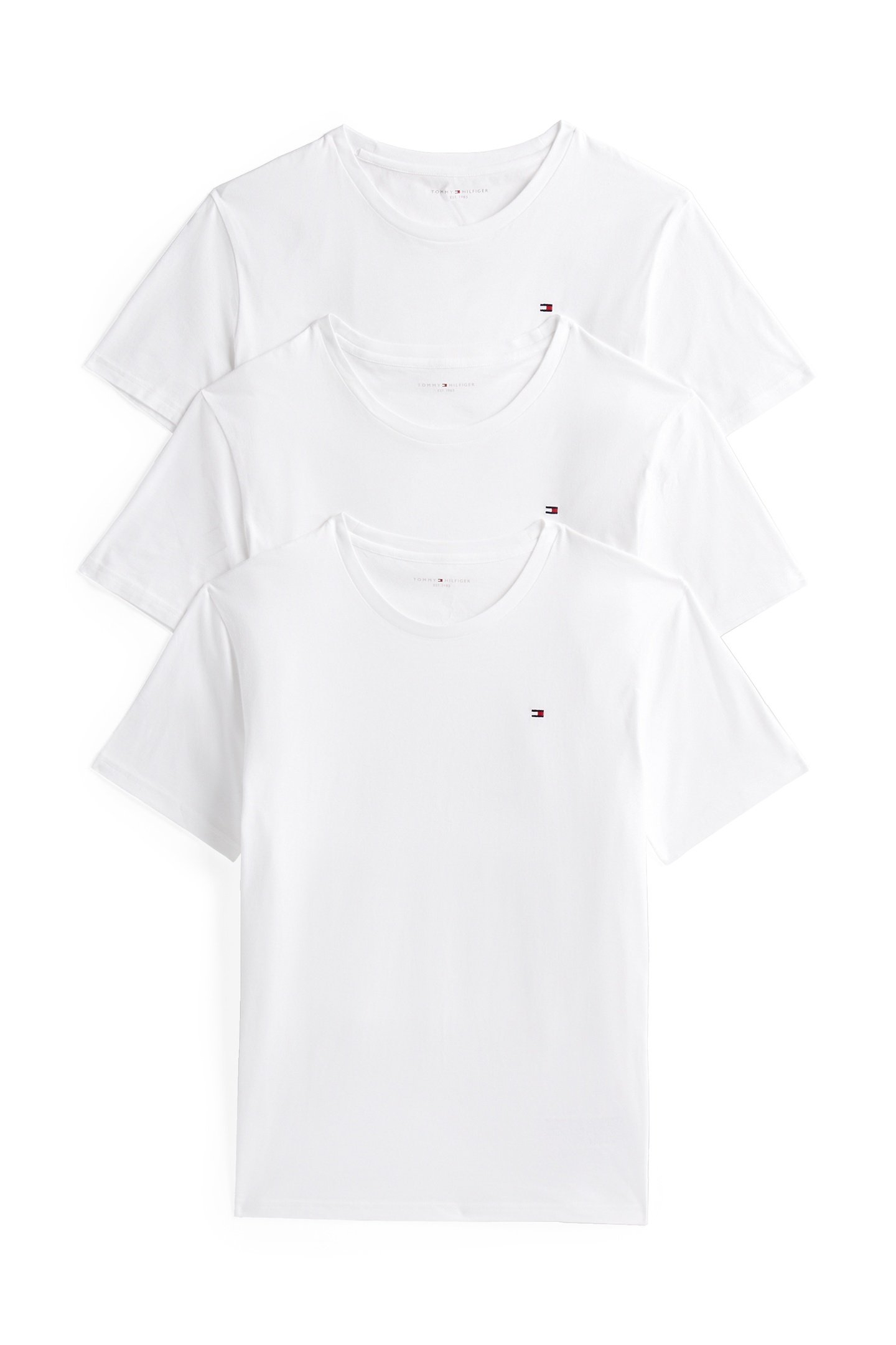 3-PACK PREMIUM ESSENTIAL STRETCH T-SHIRTS WHITE 1