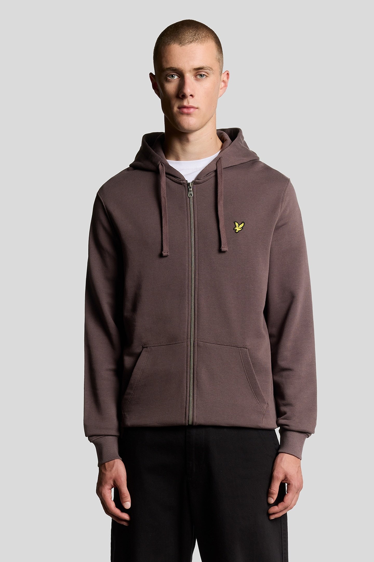ZIP THROUGH HOODIE ESPRESSO 2