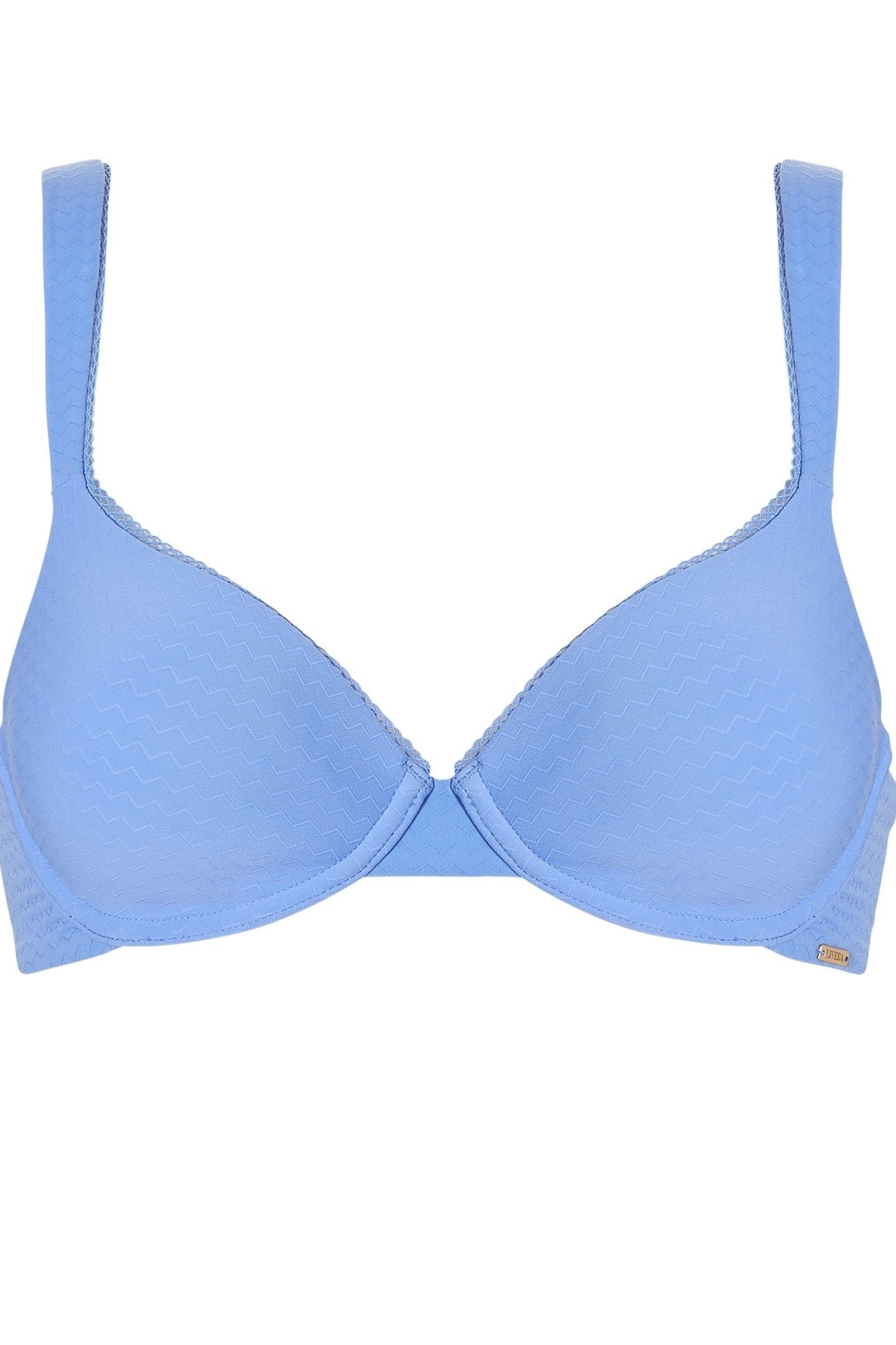 BRA TSHIRT LINDSEY ZIGZAG CORNFLOWER BLUE 1