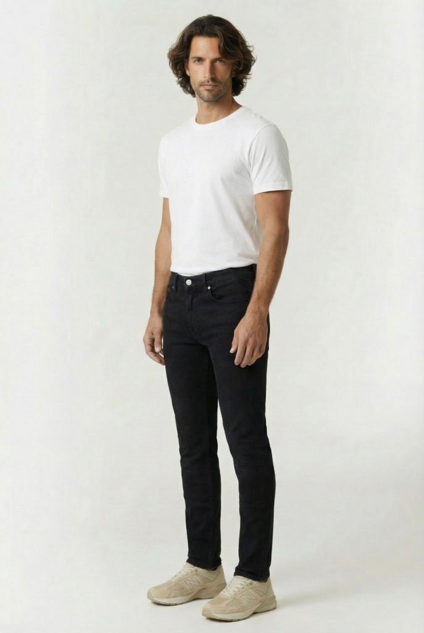 SLIM TAPER DENIM BLACK 3