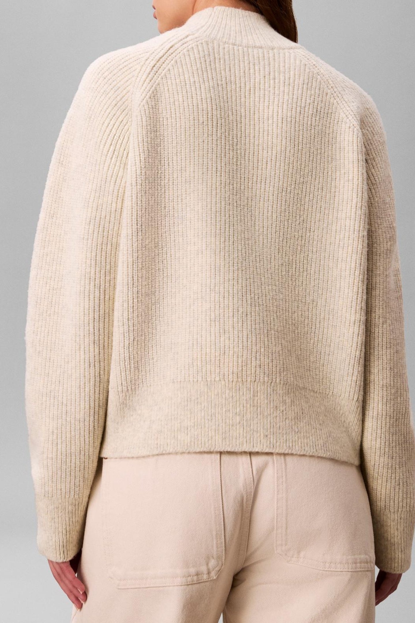 WOOLEN STITCH PULLOVER B01 LIGHT GREY HEATHER 3