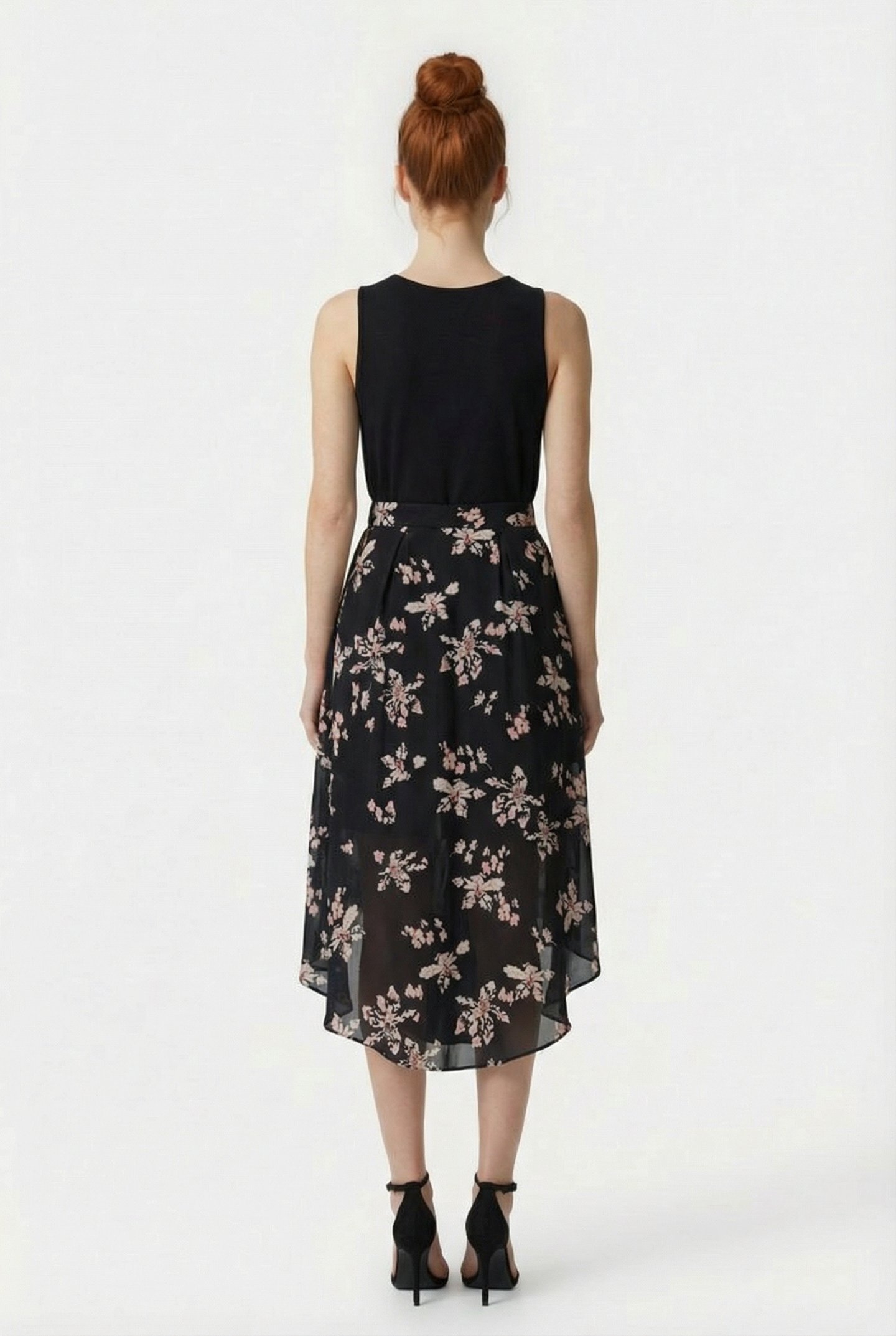 ILYOSI SKIRT IN BLACK/ECRU/PINK 2