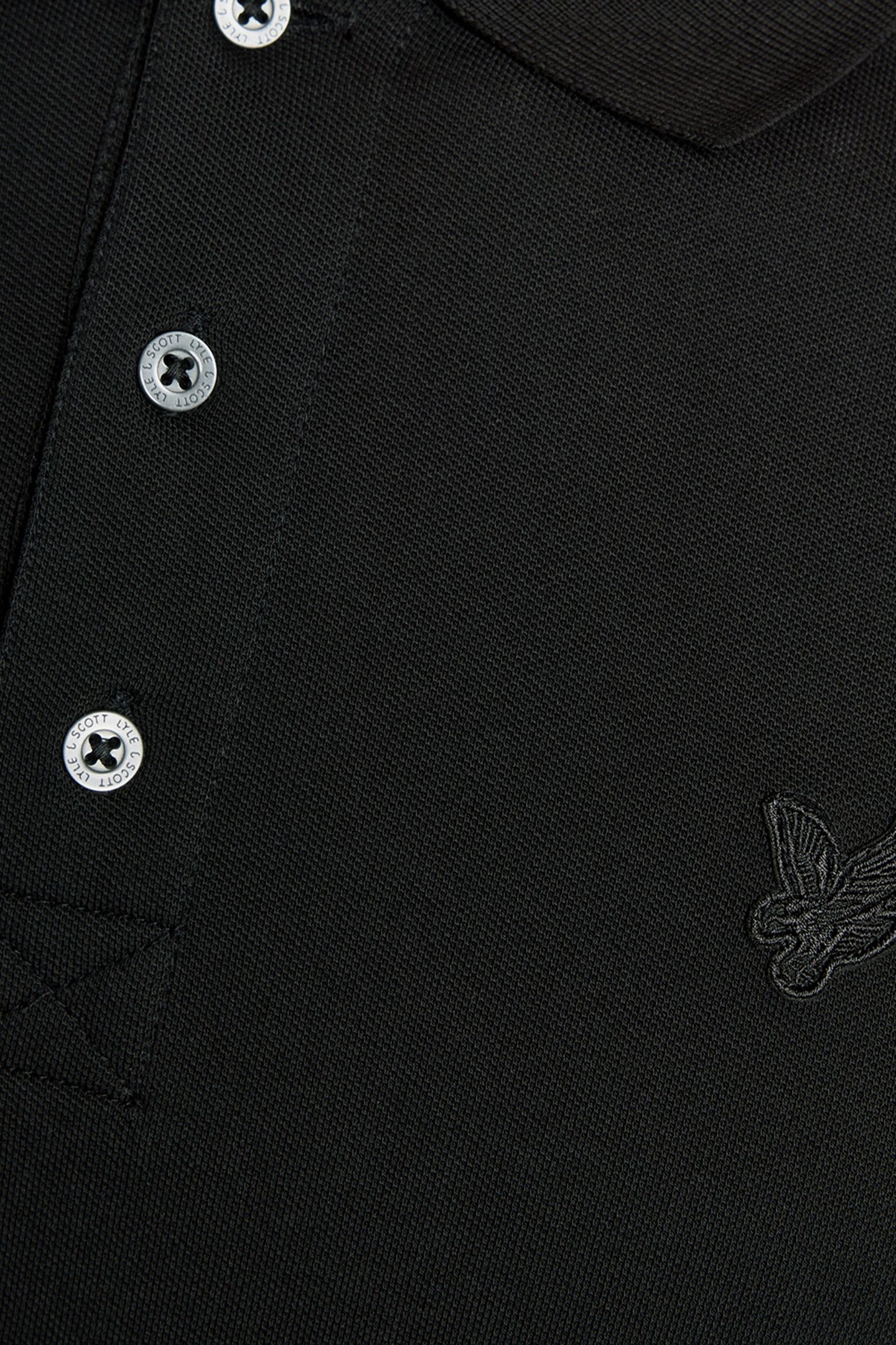 SUPERFINE POLO SHIRT JET BLACK 5