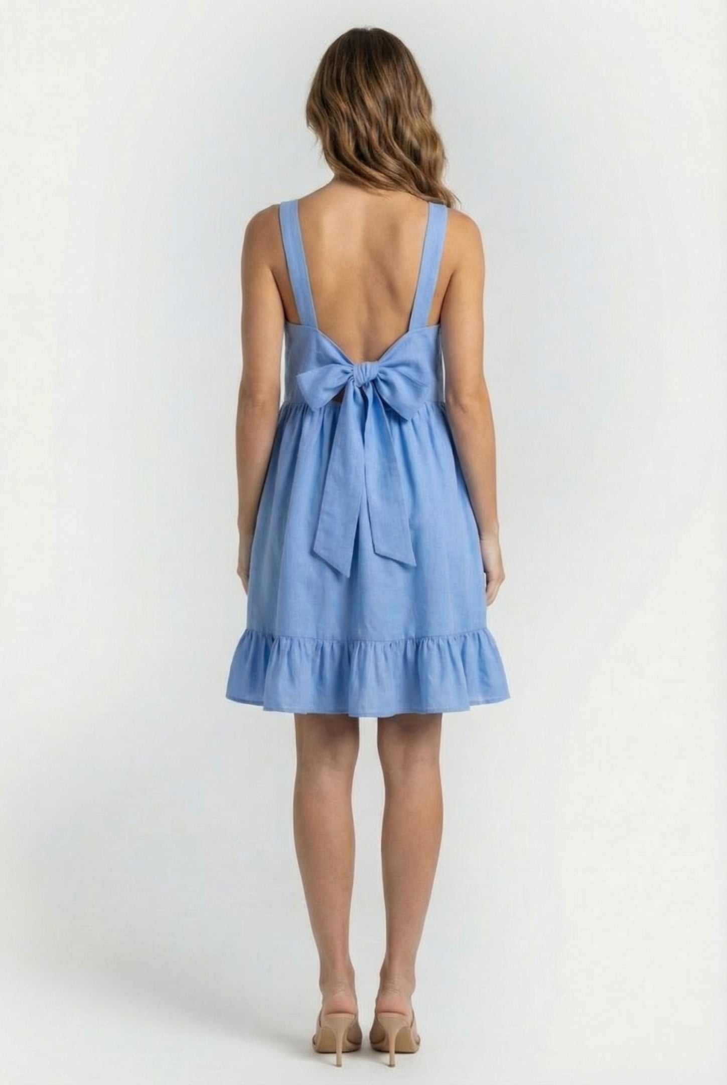 HOLLAND TIERED DRESSS CORNFLOWER BLUE 2