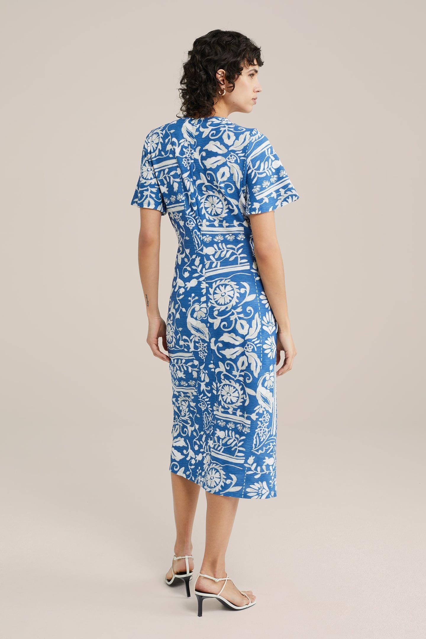 DRESS MID LENGTH BLUE 7