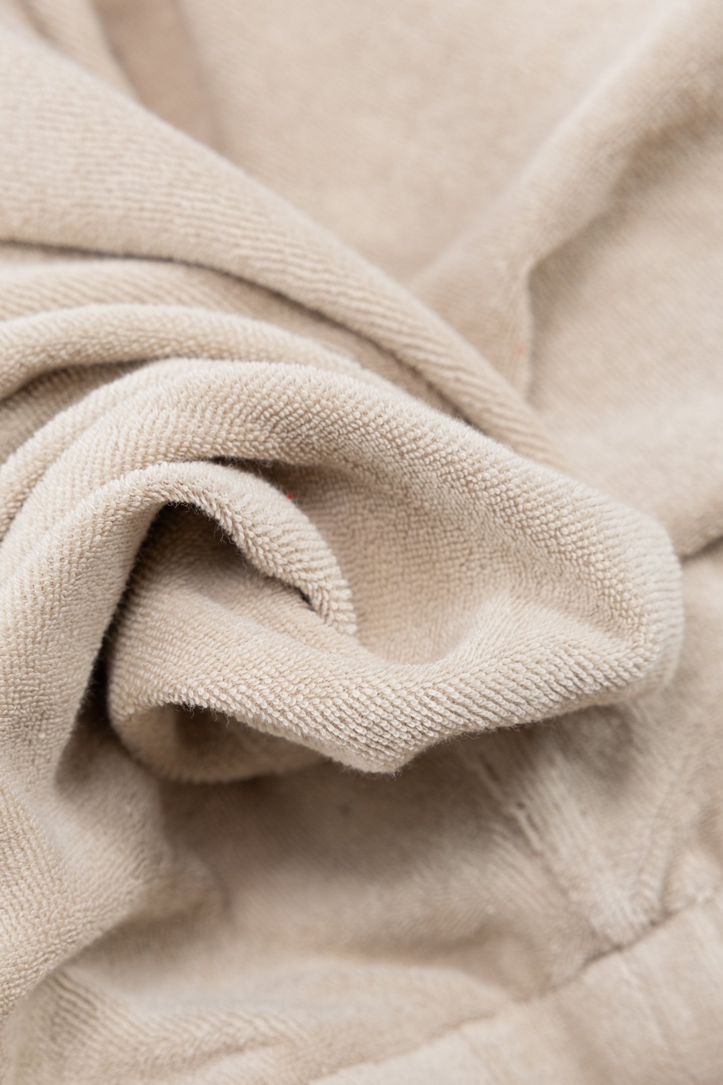 BEIGE TERRY CLOTH BERMUDA SHORTS 6