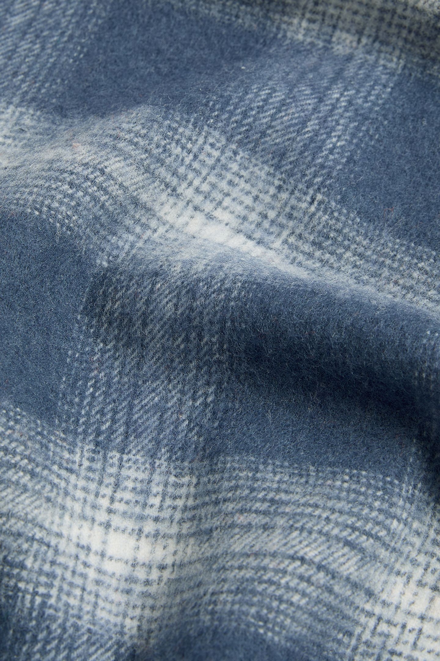 CHECK LAMBSWOOL SCARF NIGHT SKY/WHITE 3