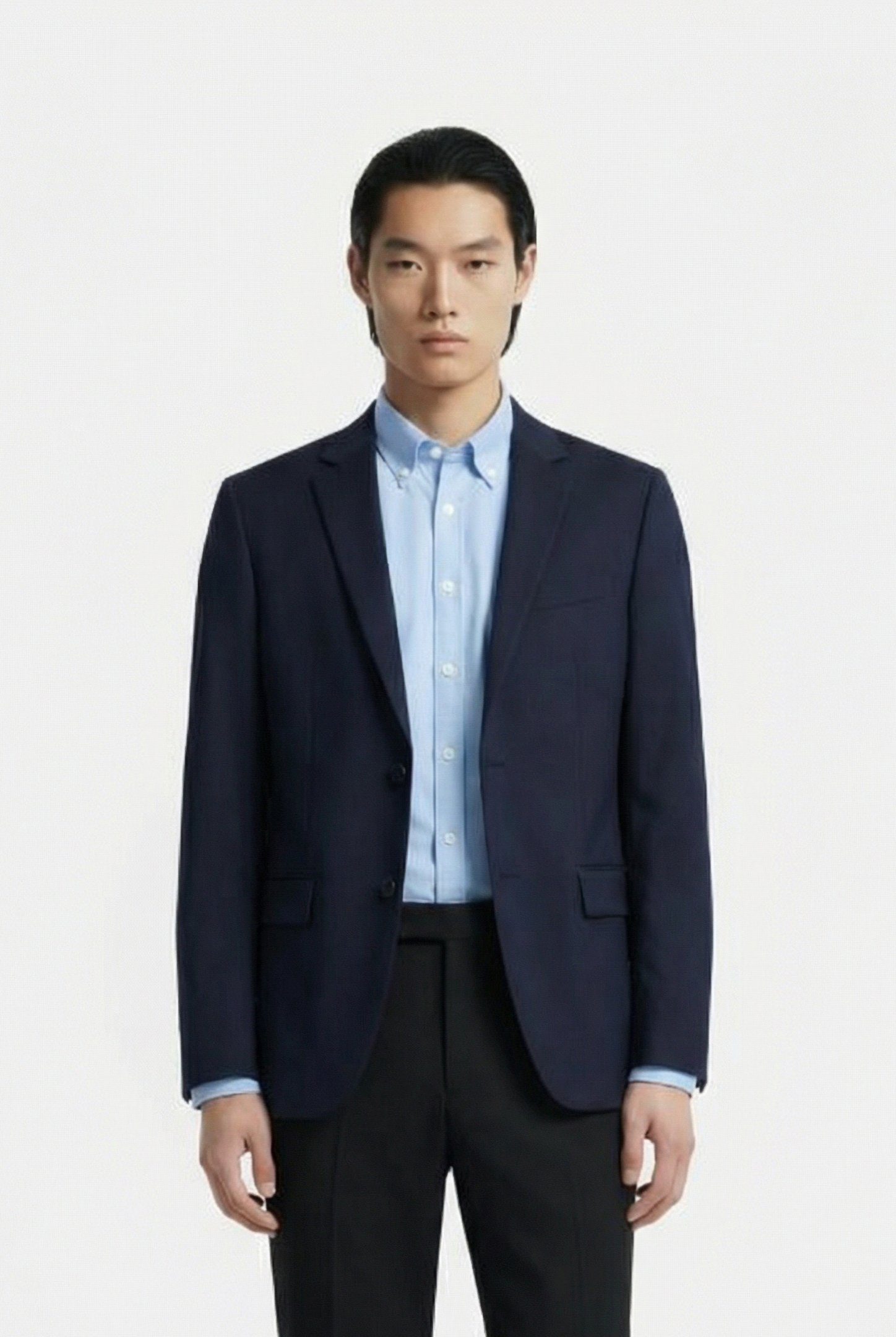 STRETCH WOOL REGULAR MIDNIGHT NAVY 1