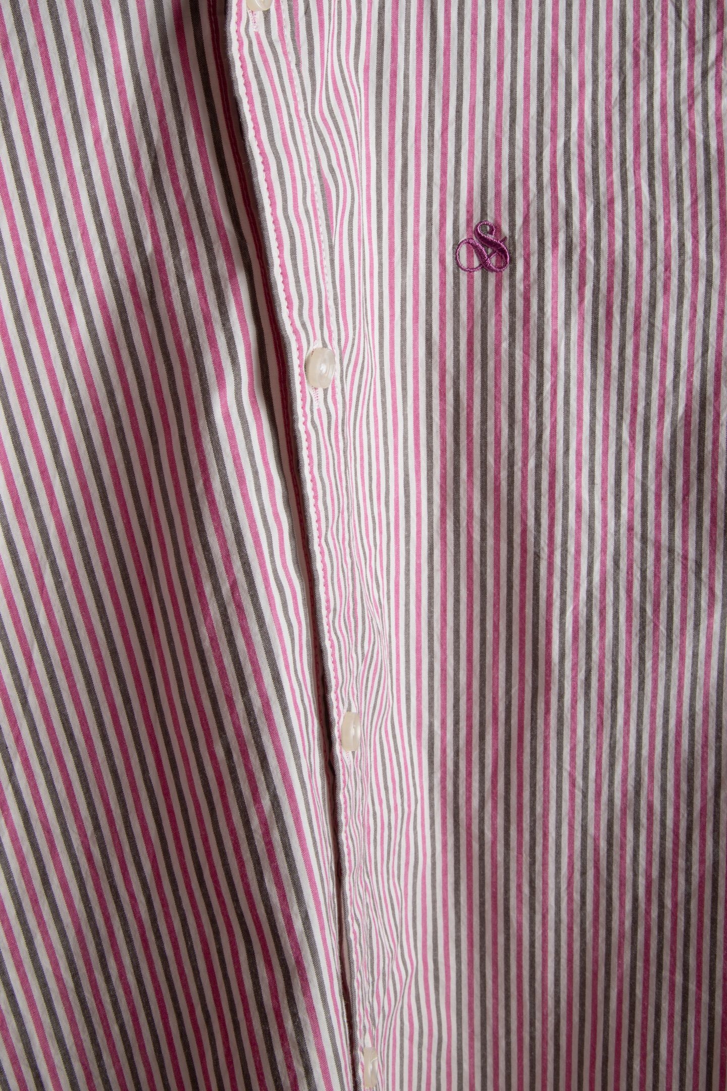 ESSENTIAL STRIPE POPLIN SHIRT MYSTIC PINK WHITE STRIPE 4