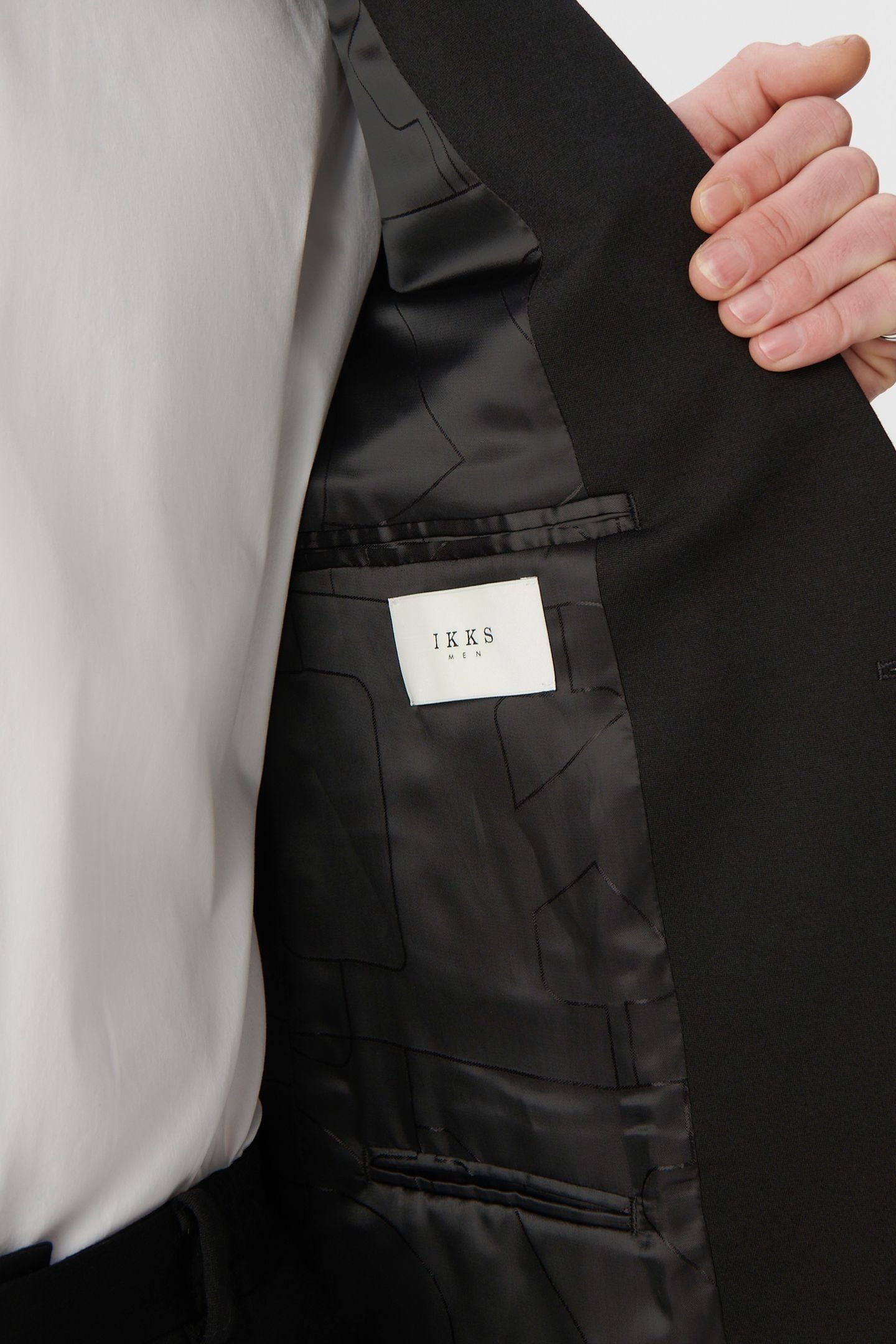 BLACK MILANO KNIT LOOSE SUIT JACKET 8