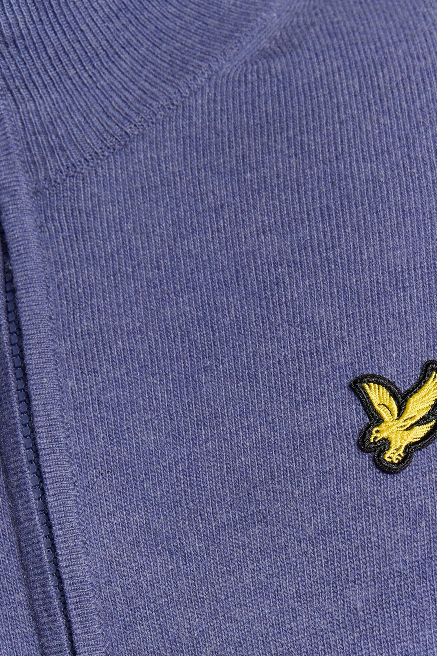 LAMBSWOOL BLEND ZIP THROUGH CARDIGAN GRAYSTONE MARL 5