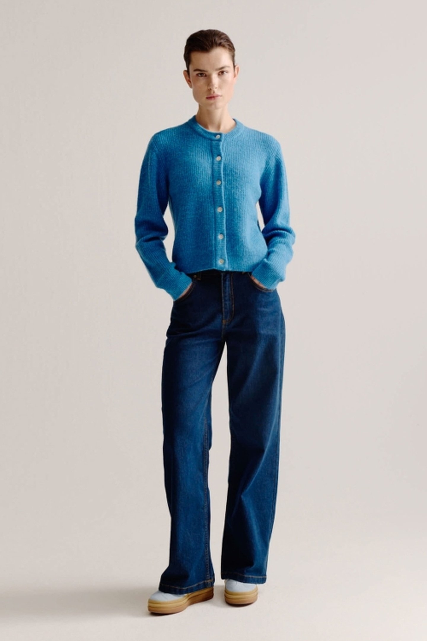 LAURINE CARDIGAN FRENCH BLUE 1