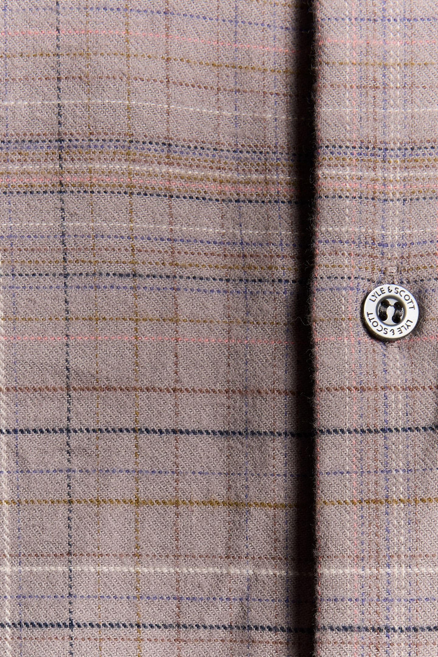 CHECKED FLANNEL SHIRT GULL GREY/BOTTLE BROWN 4