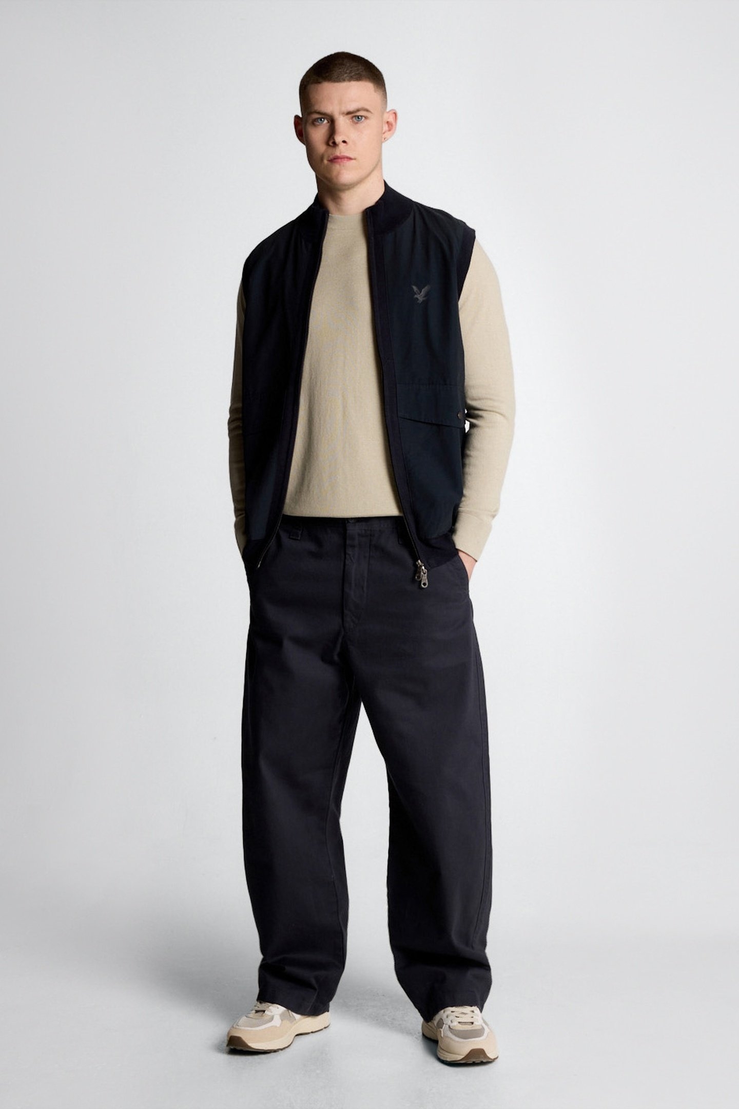 TONAL SUPERFINE CREW NECK JUMPER WILLOW GREY 1