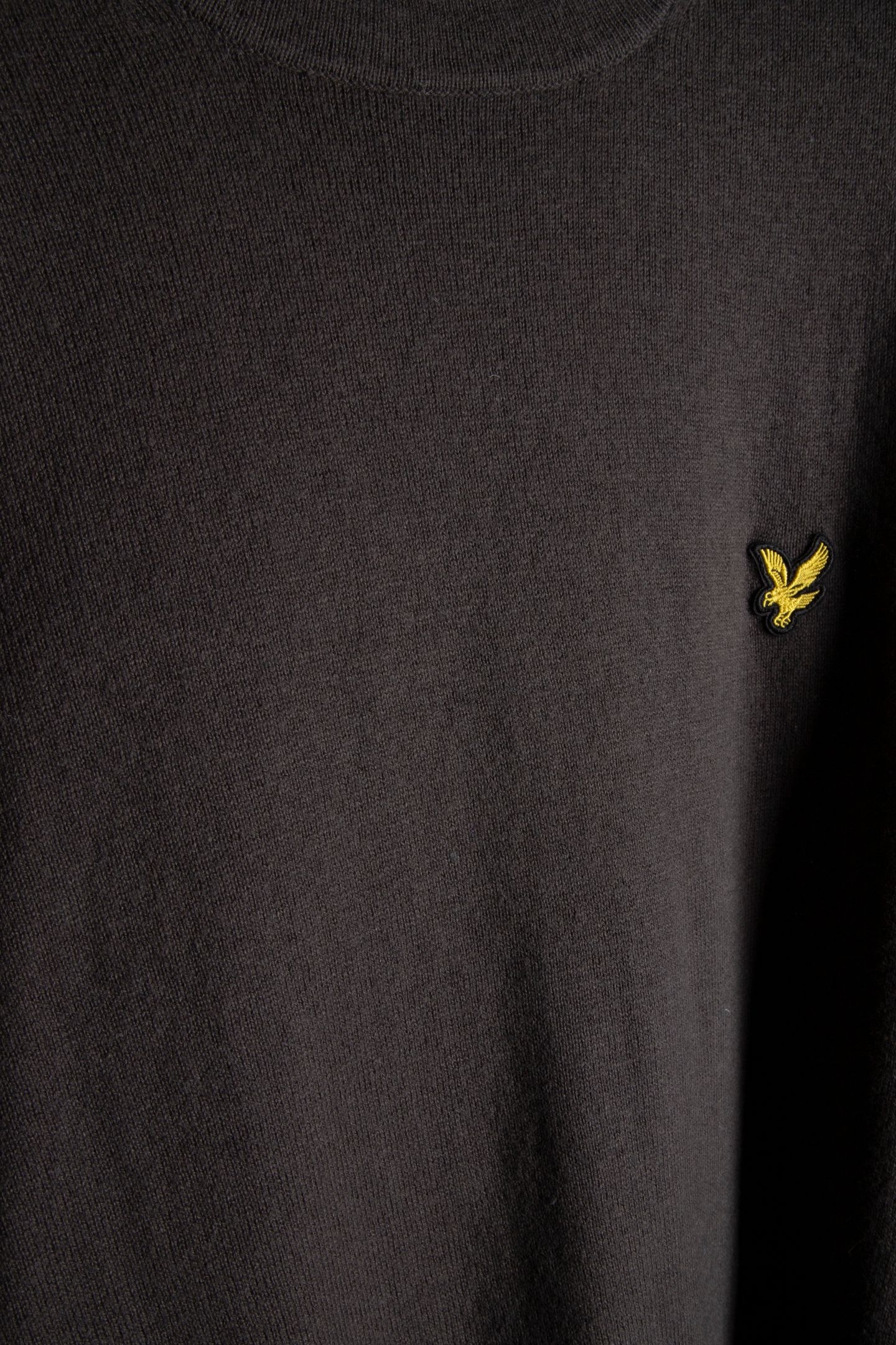 COTTON MERINO CREW NECK JUMPER GUNMETAL 5