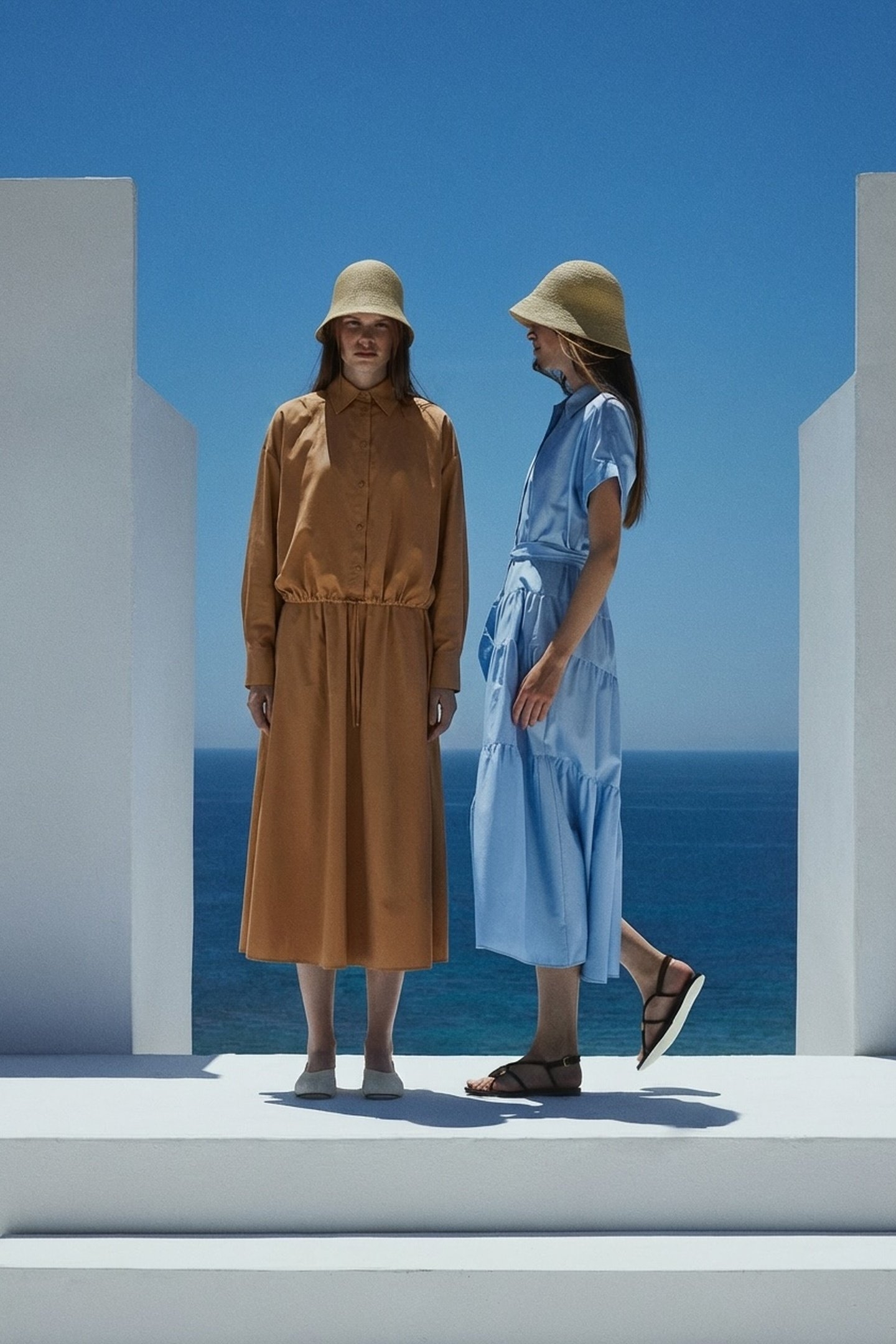 EUTOPIA LONG SKIRT POPLIN CAMEL 3