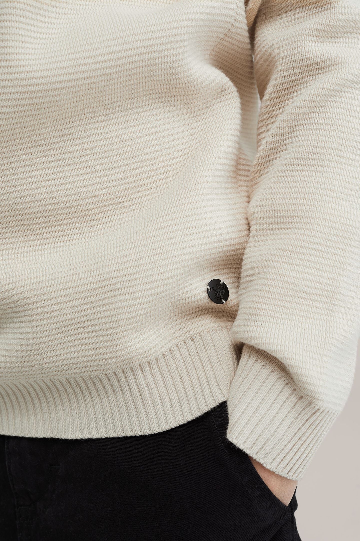 KNITTED PULLOVER BEIGE 5