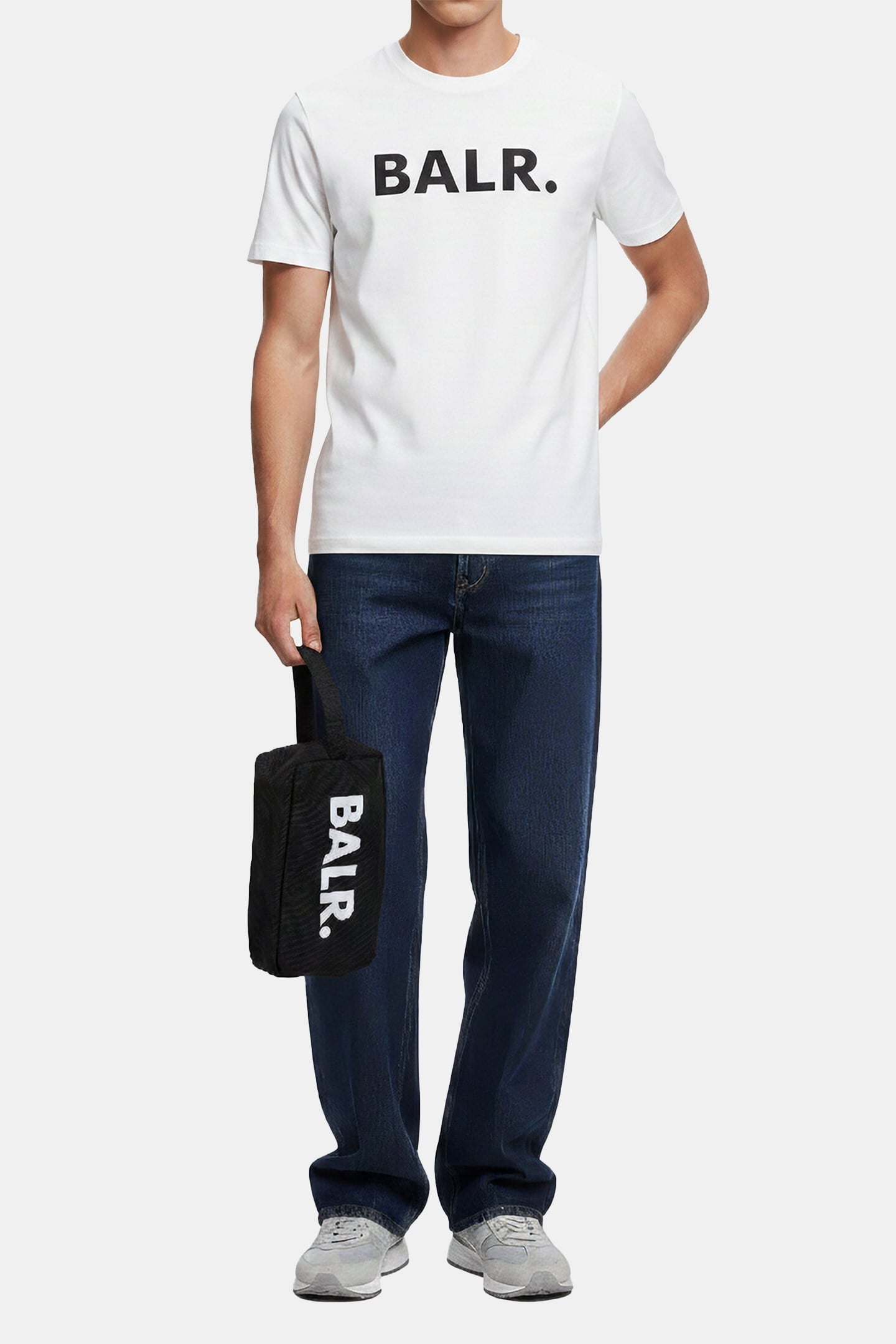 UNISEX B-SERIES TOILETRY BAG JET BLACK/BRIGHT WHITE 1