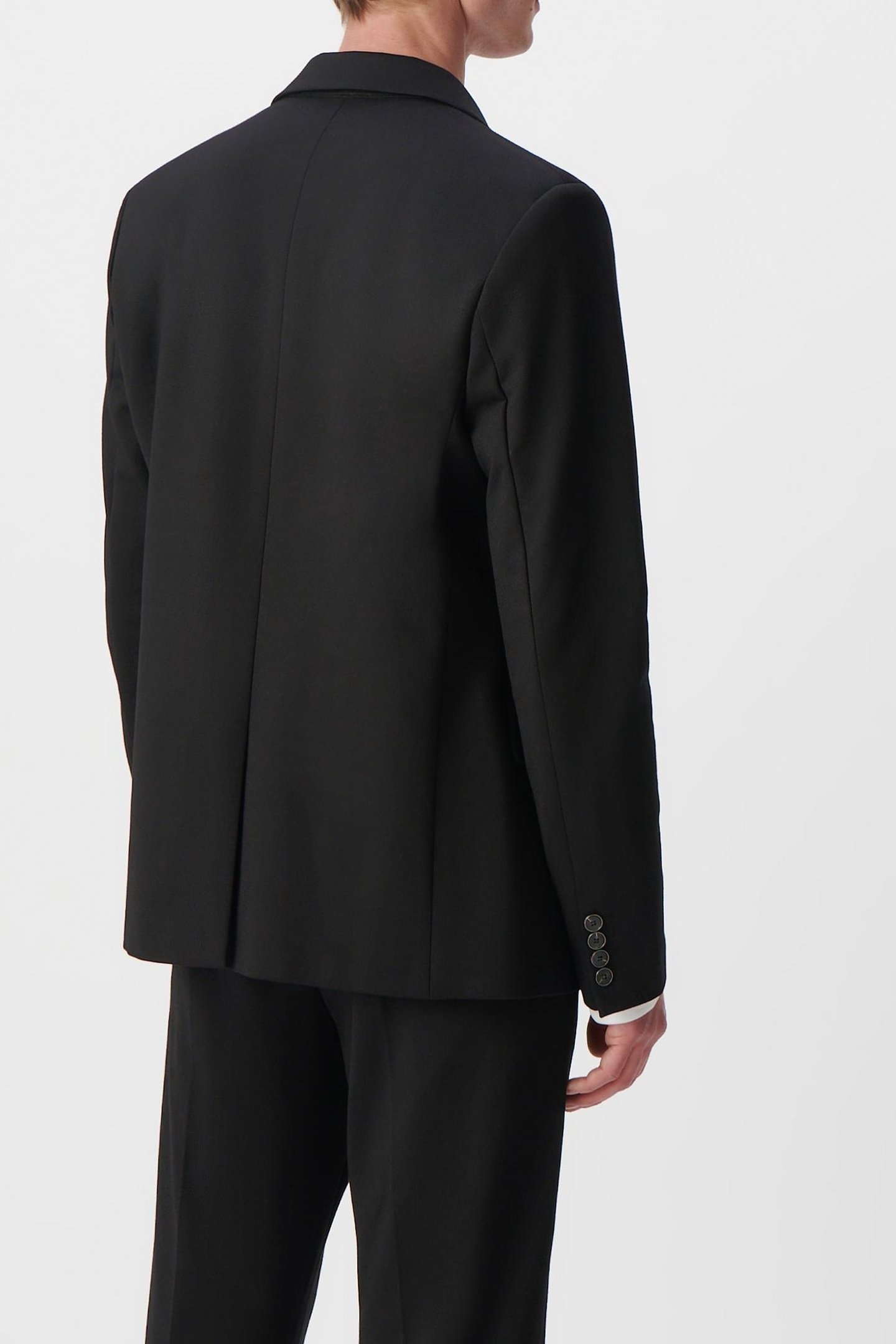 BLACK MILANO KNIT LOOSE SUIT JACKET 5