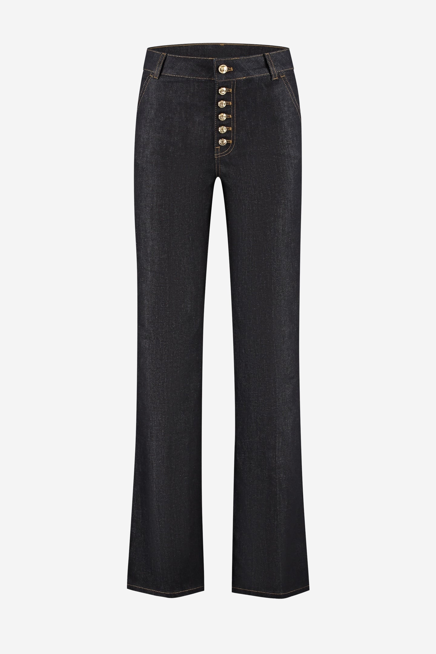 BELLA BUTTON JEANS DARK NAVY 2