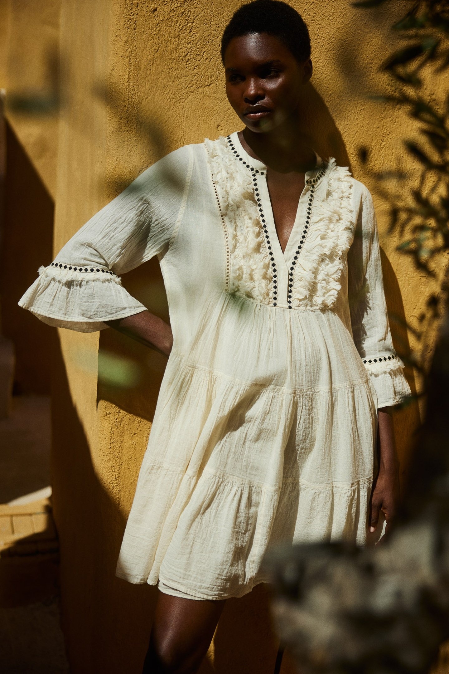 EFISTO SHORT DRESS GAZE OFFWHITE 5