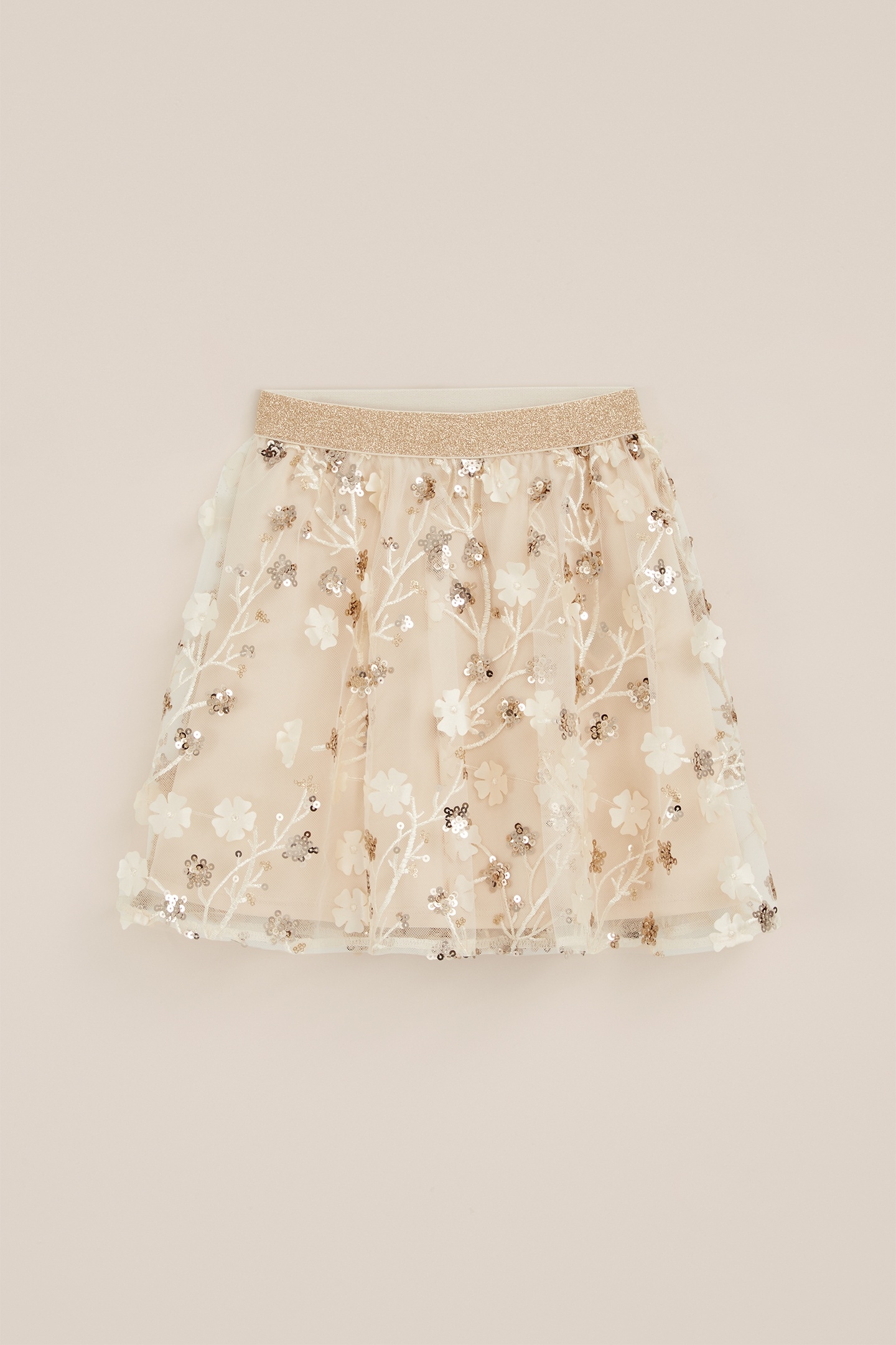 SKIRT MINI LENGTH BEIGE 4