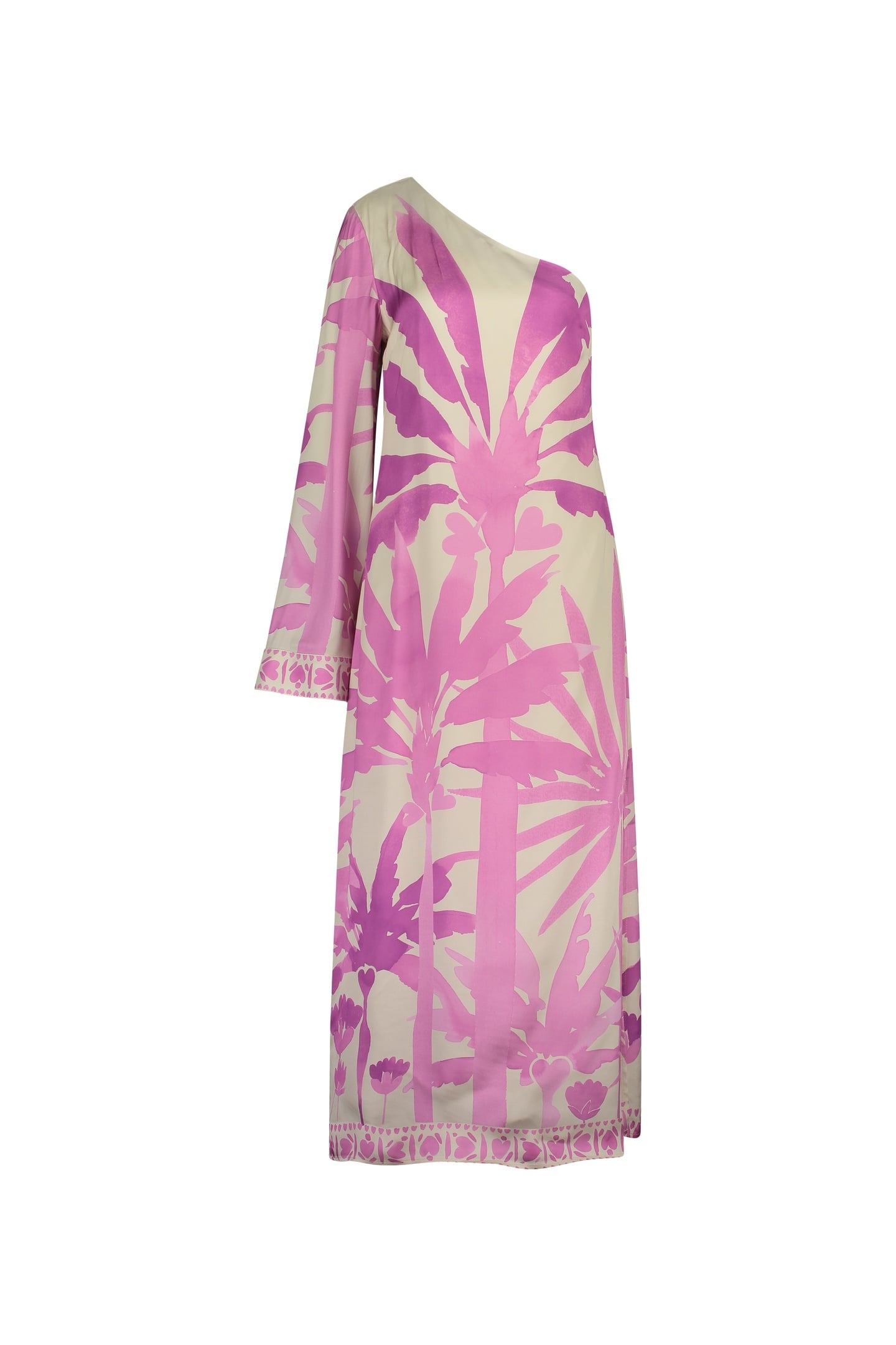 LUANA DRESS WARM WHITE/PINK PUNC 4