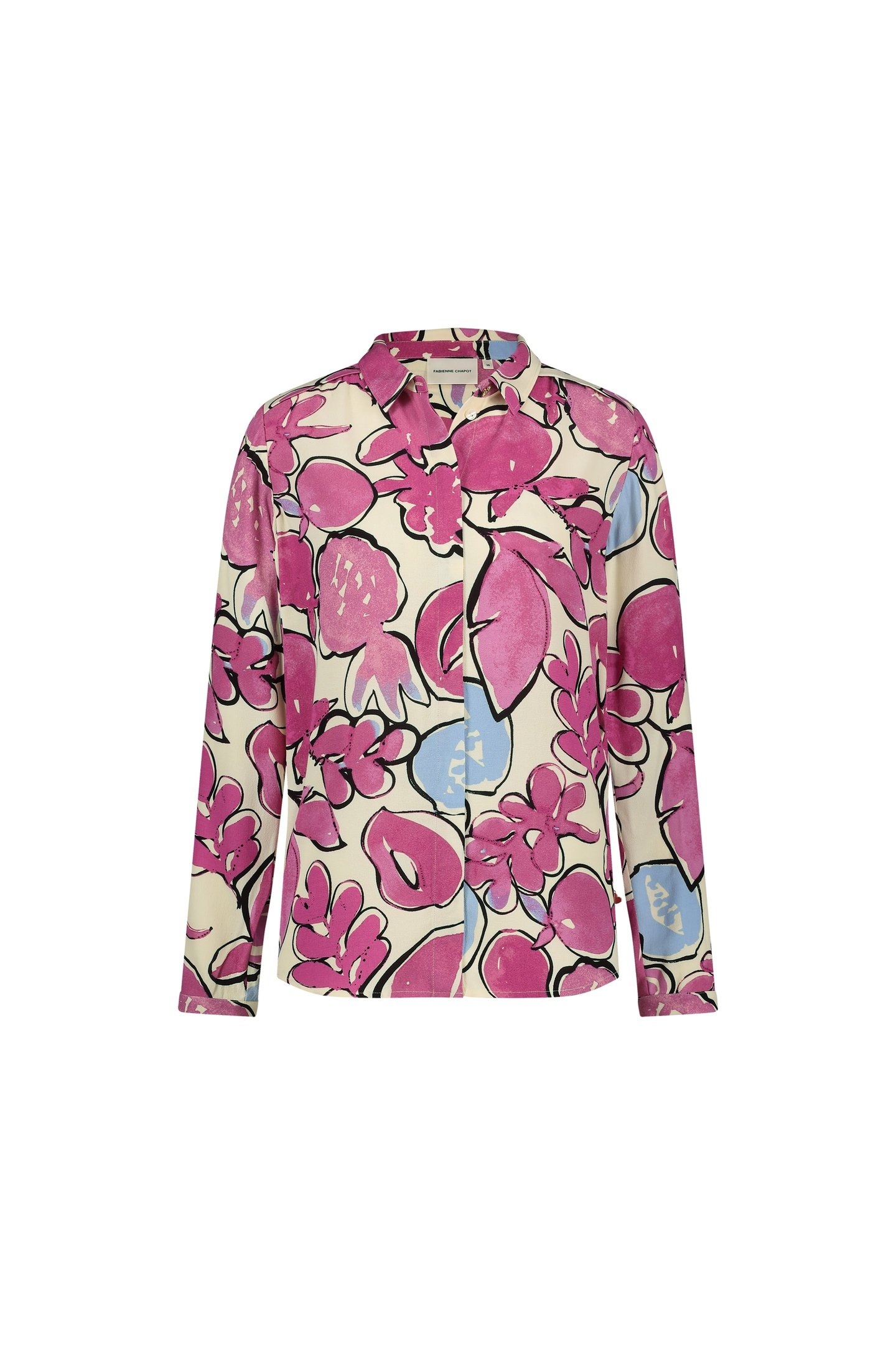 SUNRISE BLOUSE WARM WHITE/PLUM PART 3