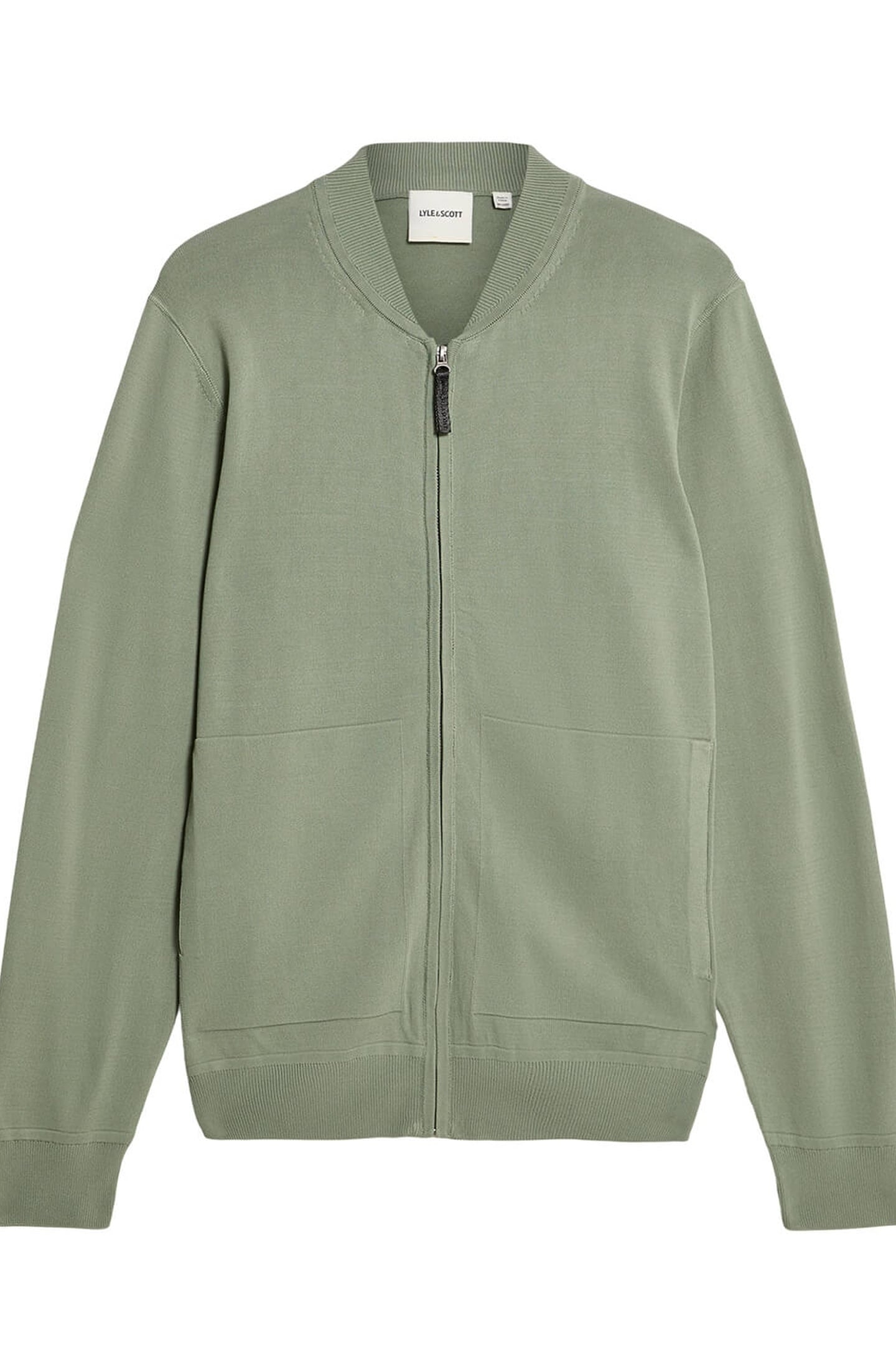 CARGO BOMBER COLLAR CARDIGAN WASHED SEAWEED 5