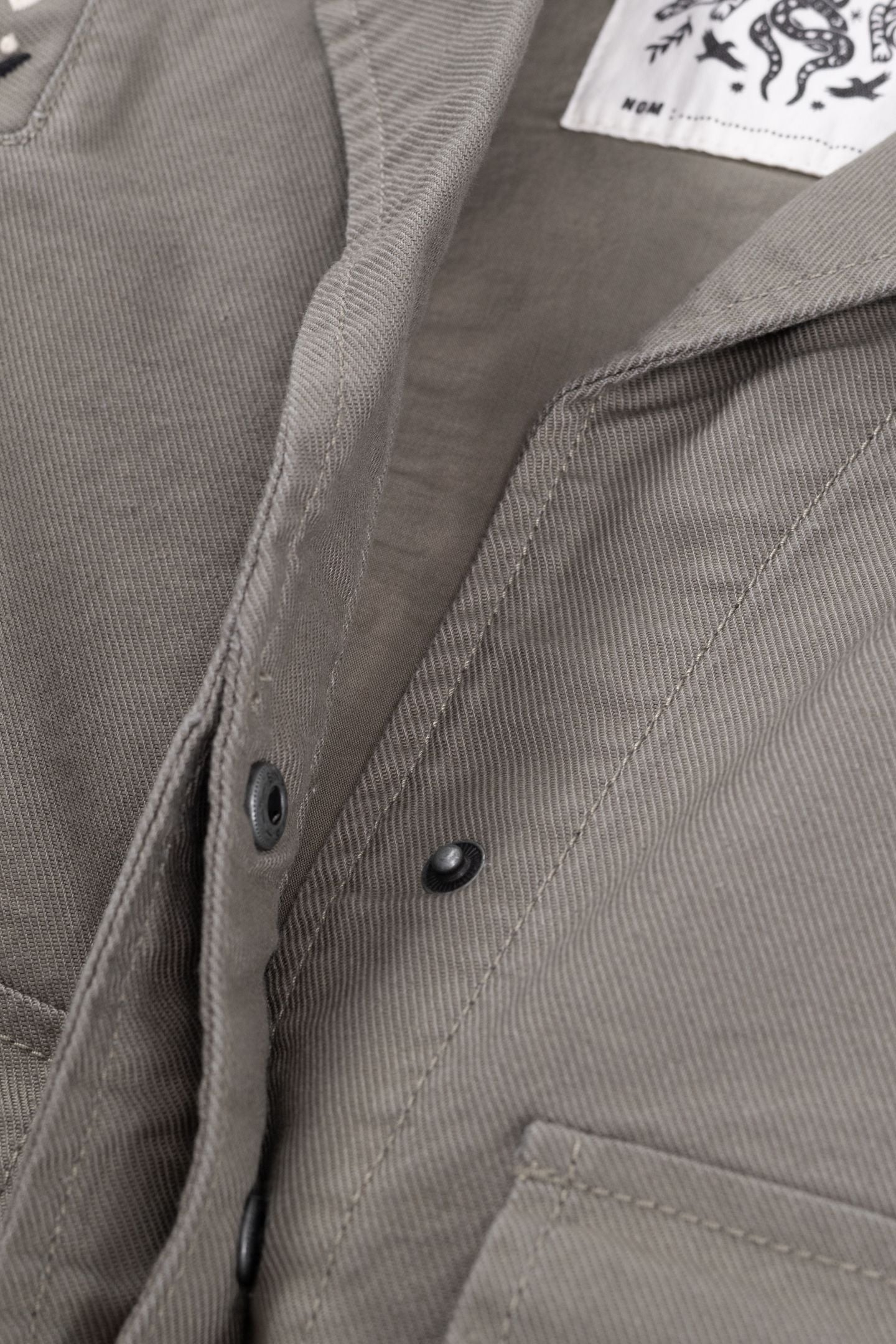 KHAKI MAXI EMBROIDERED BACK SAFARI JACKET 5