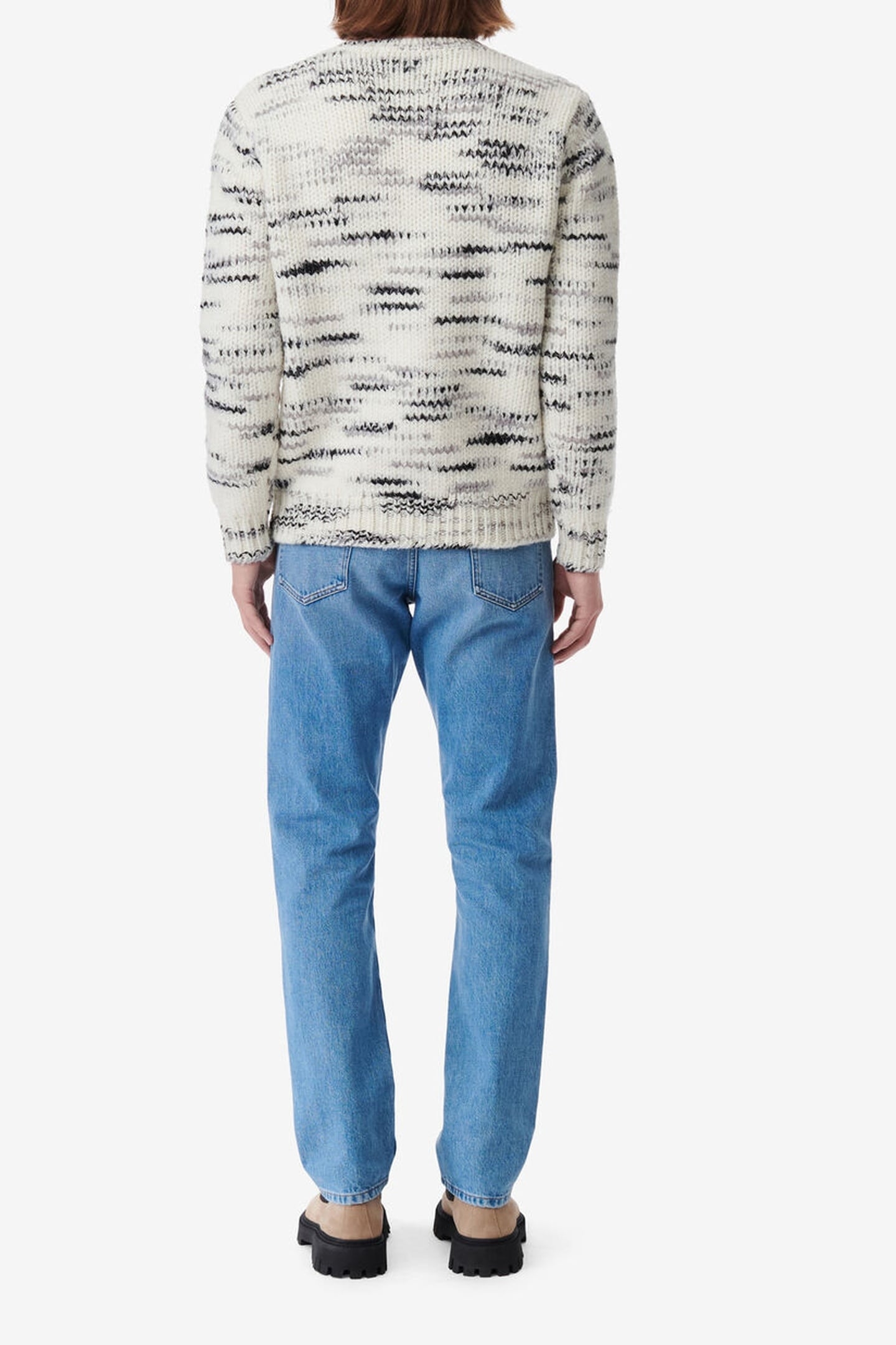 BAPO PULLOVER ECRU/BLACK 3