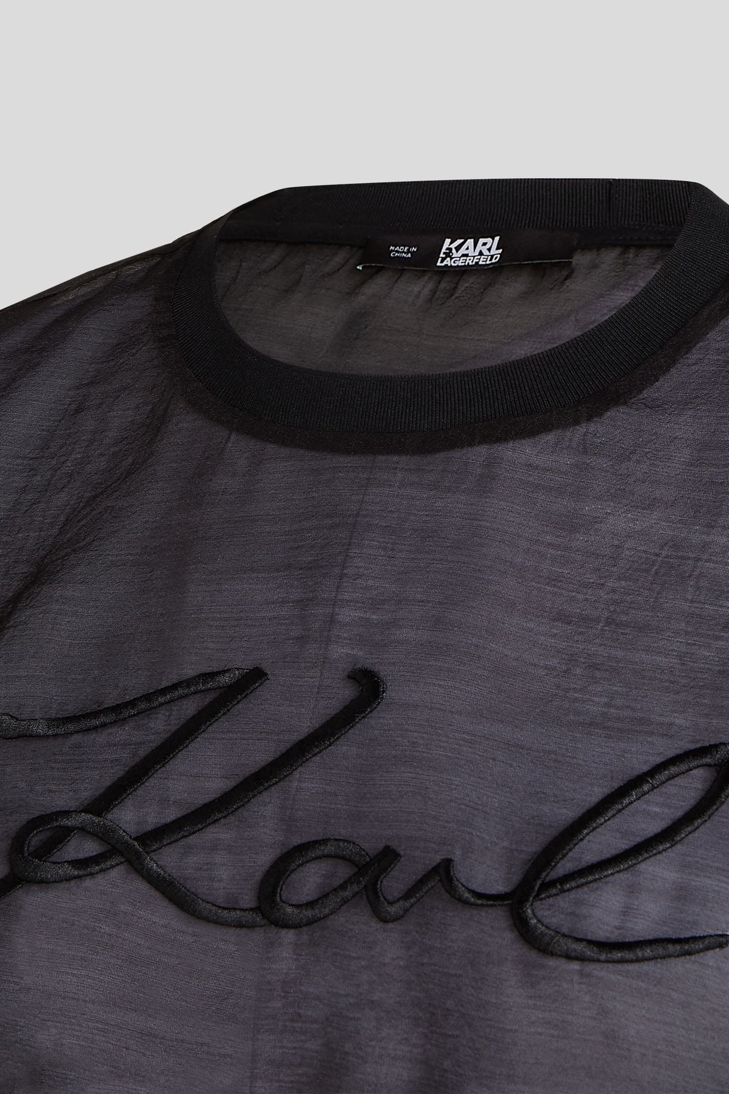 BLACK ORGANZA T-SHIRT 4