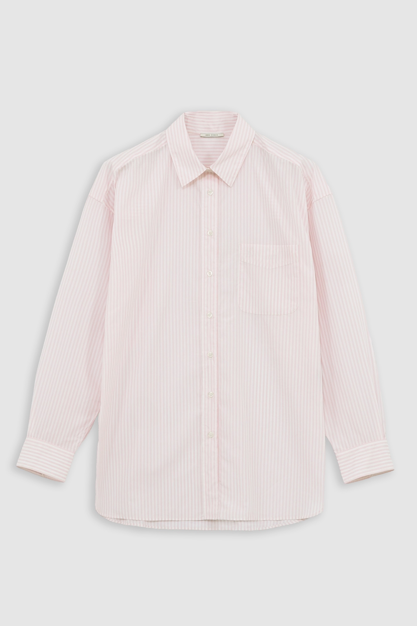 OVERSIZED PINK STRIPED ORGANIC COTTON SHIRT 5