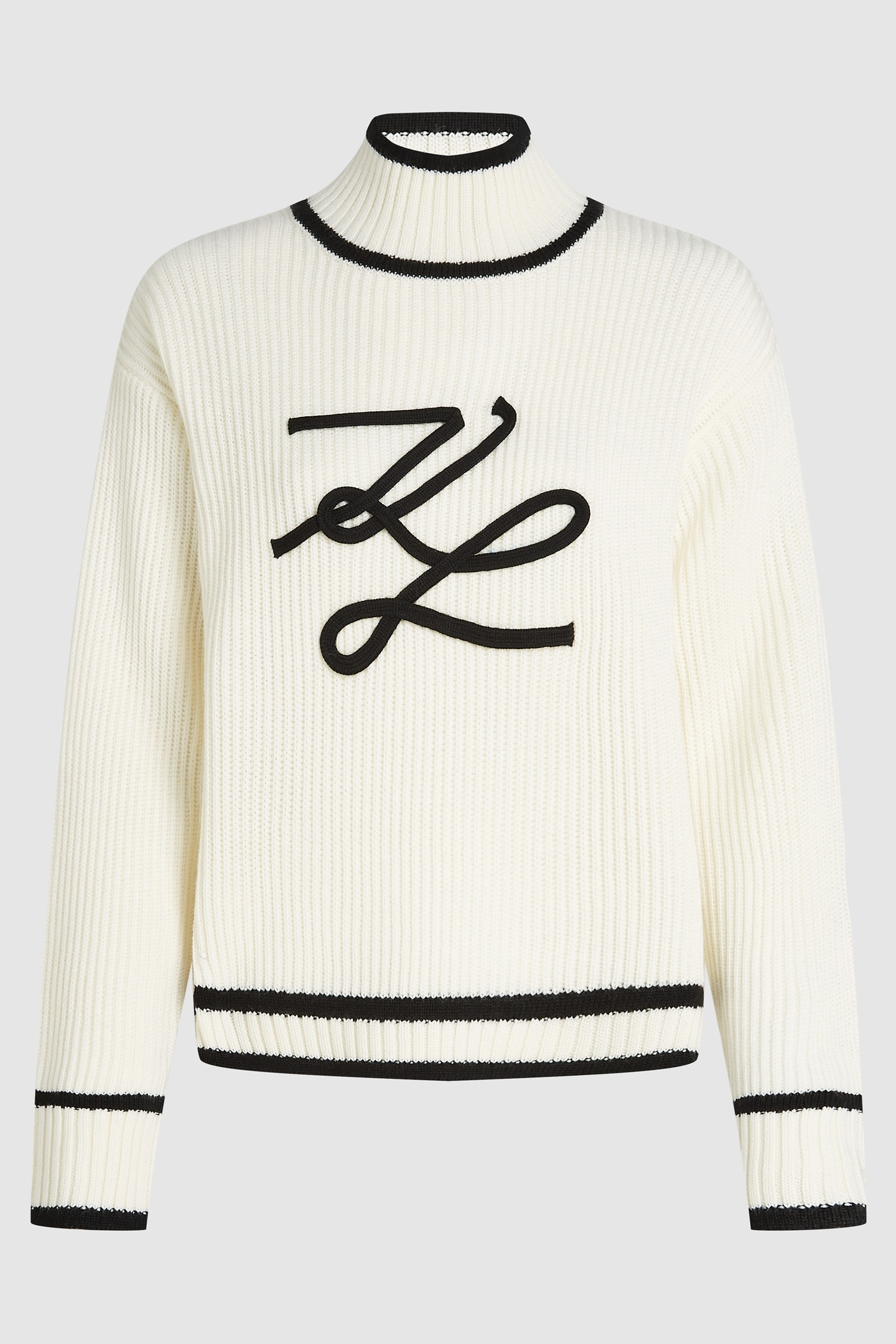 WHITE SOUTACHE AUTOGRAPH KNIT 4