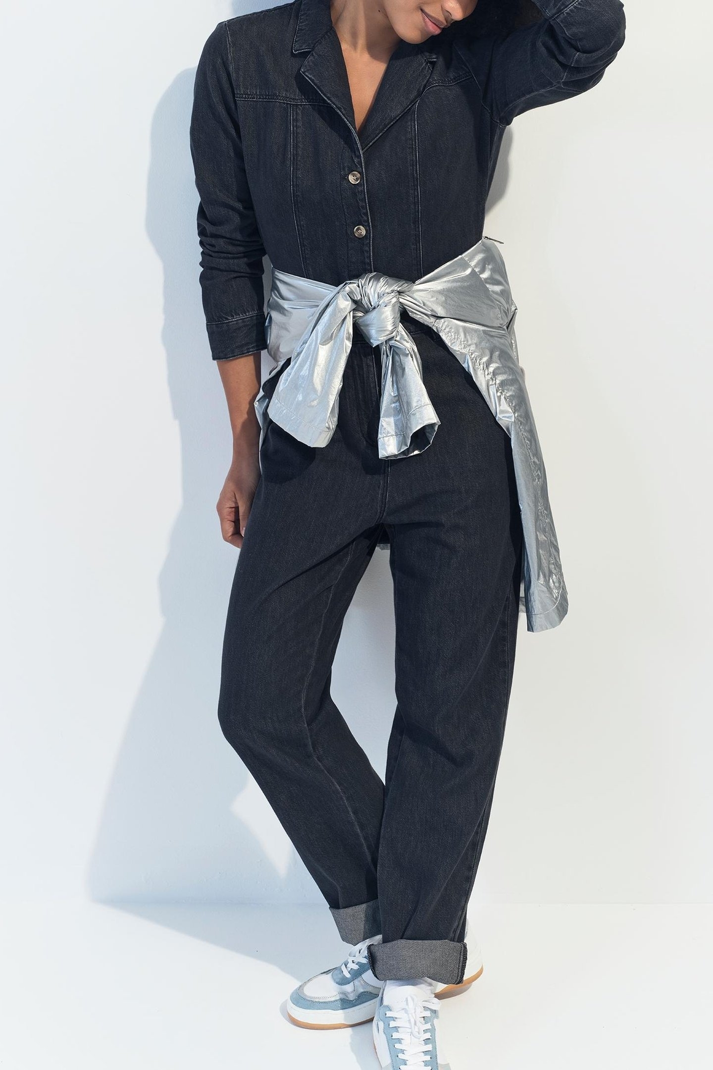 RONIN - WATERLESS GREY DENIM JUMPSUIT 2