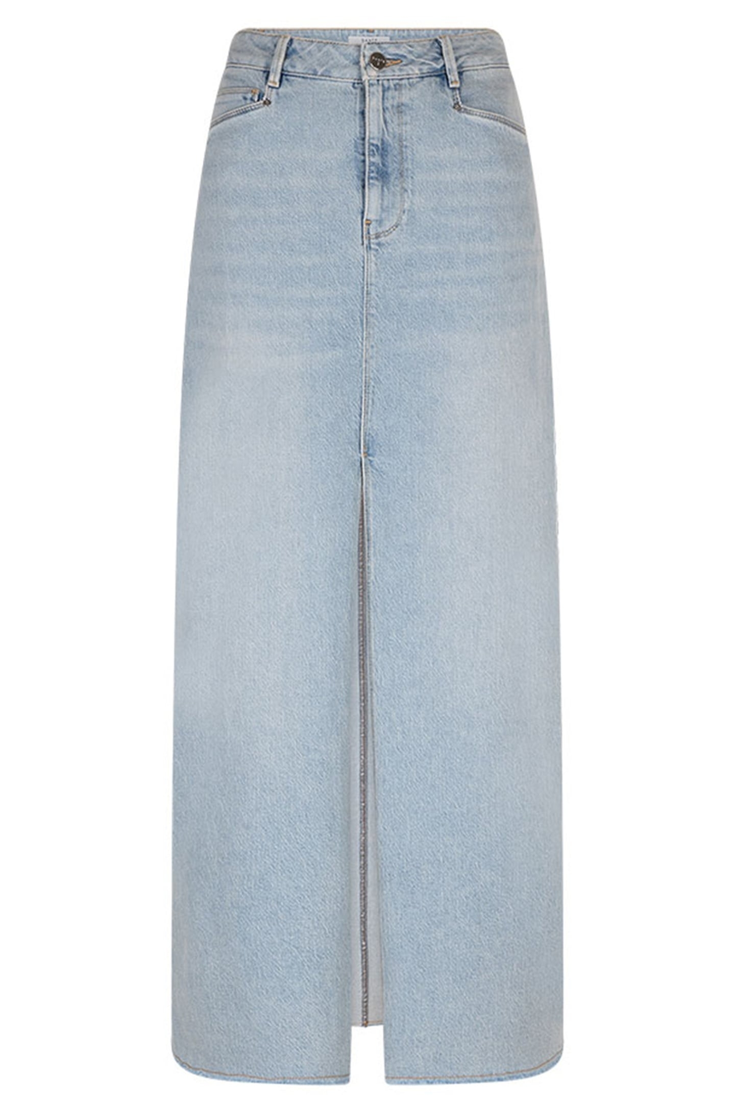 FERAL DENIM MAXI SKIRT WORN BLUE 3