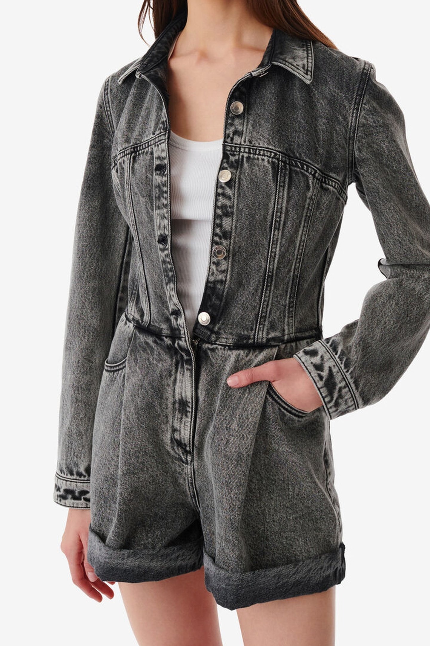 TILLI PLAYSUIT SNOW BLACK 1