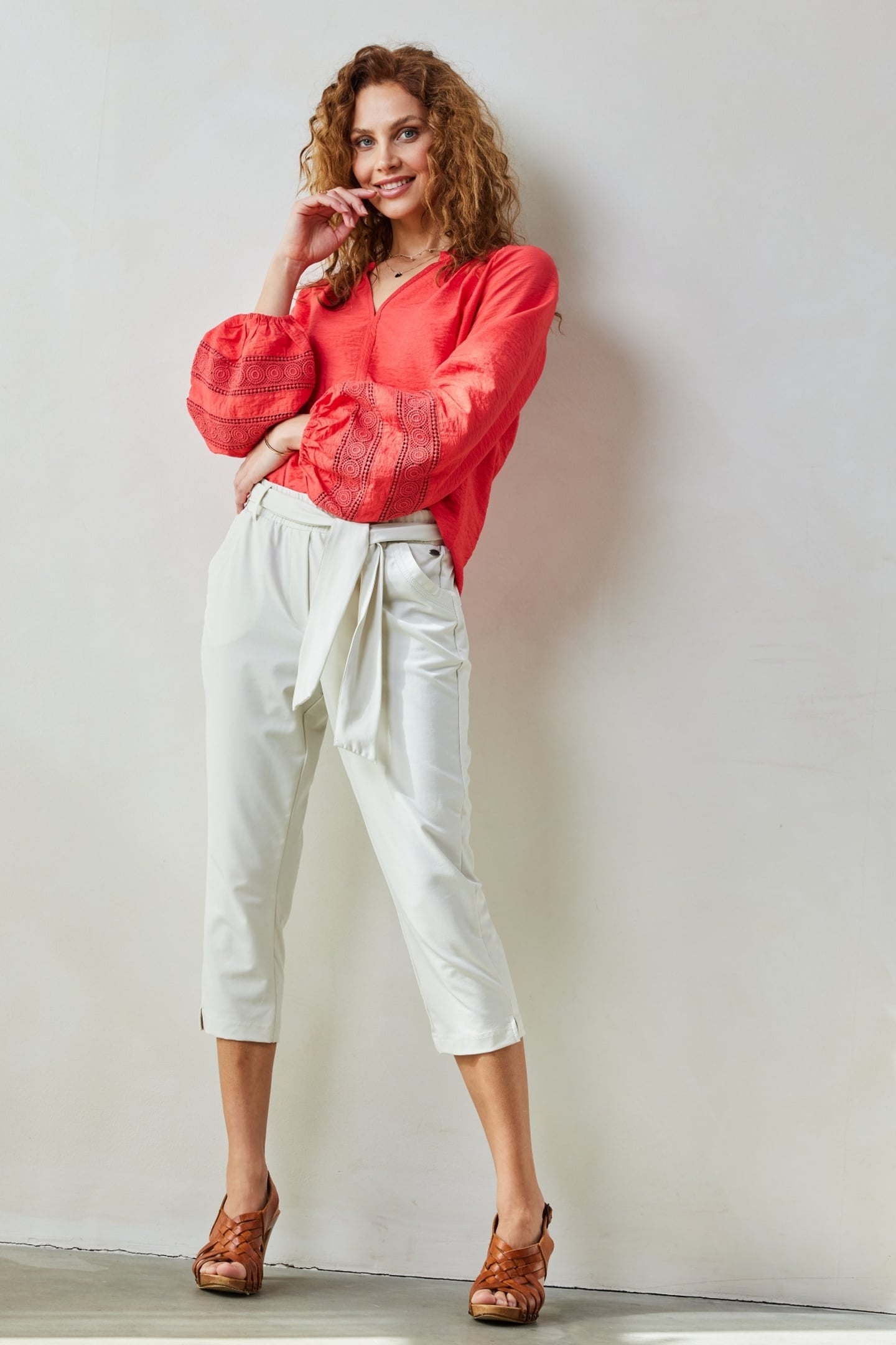 BLOUSE SOLEIL IN ROSE RED 3