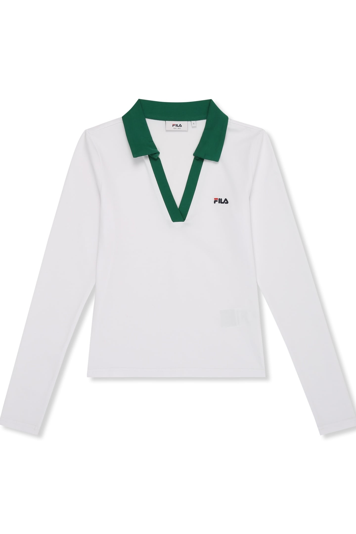 CERRIONE SLIM JOHNNY COLLAR TOP BRIGHT WHITE 5