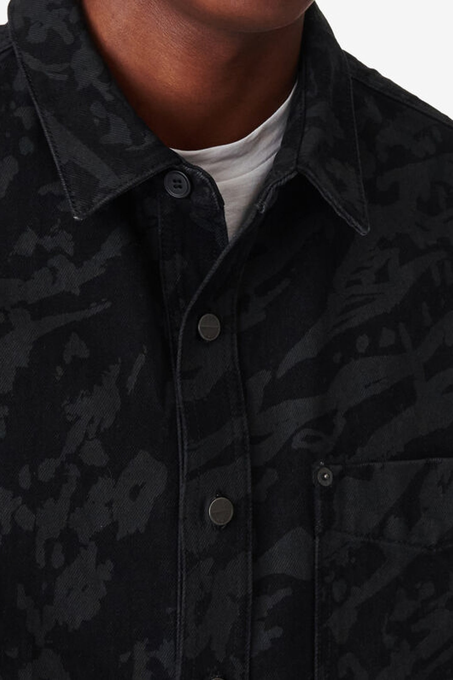 KOPINO SHIRT BLACK/BLACK LEOPARD 6