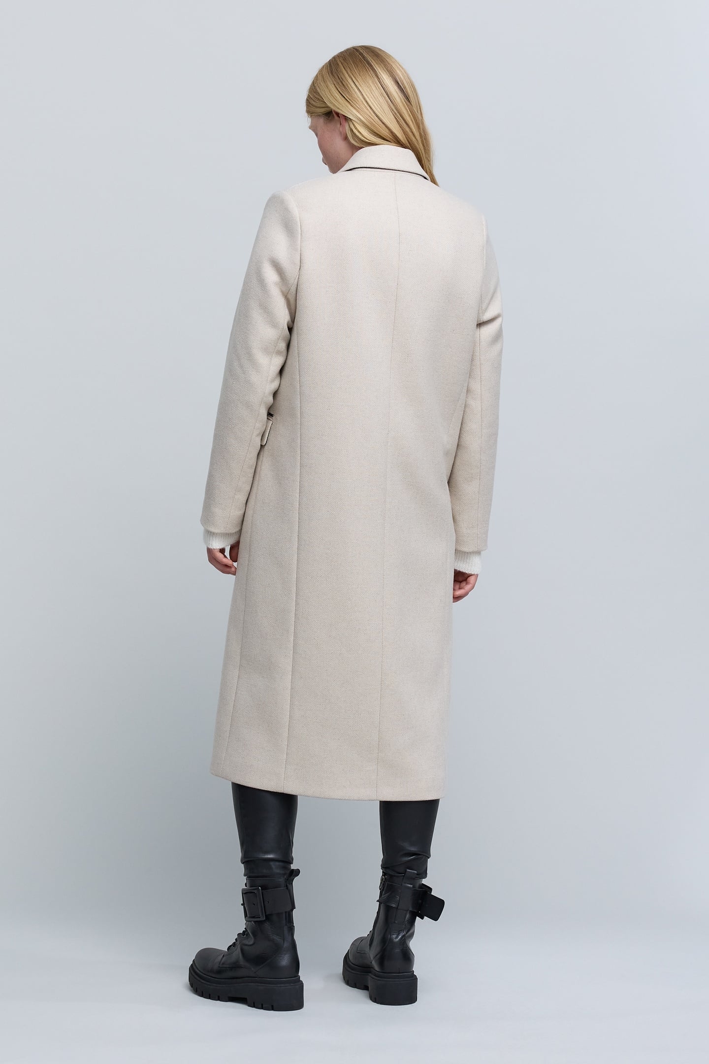 LONG ECRU PEA JACKET 6