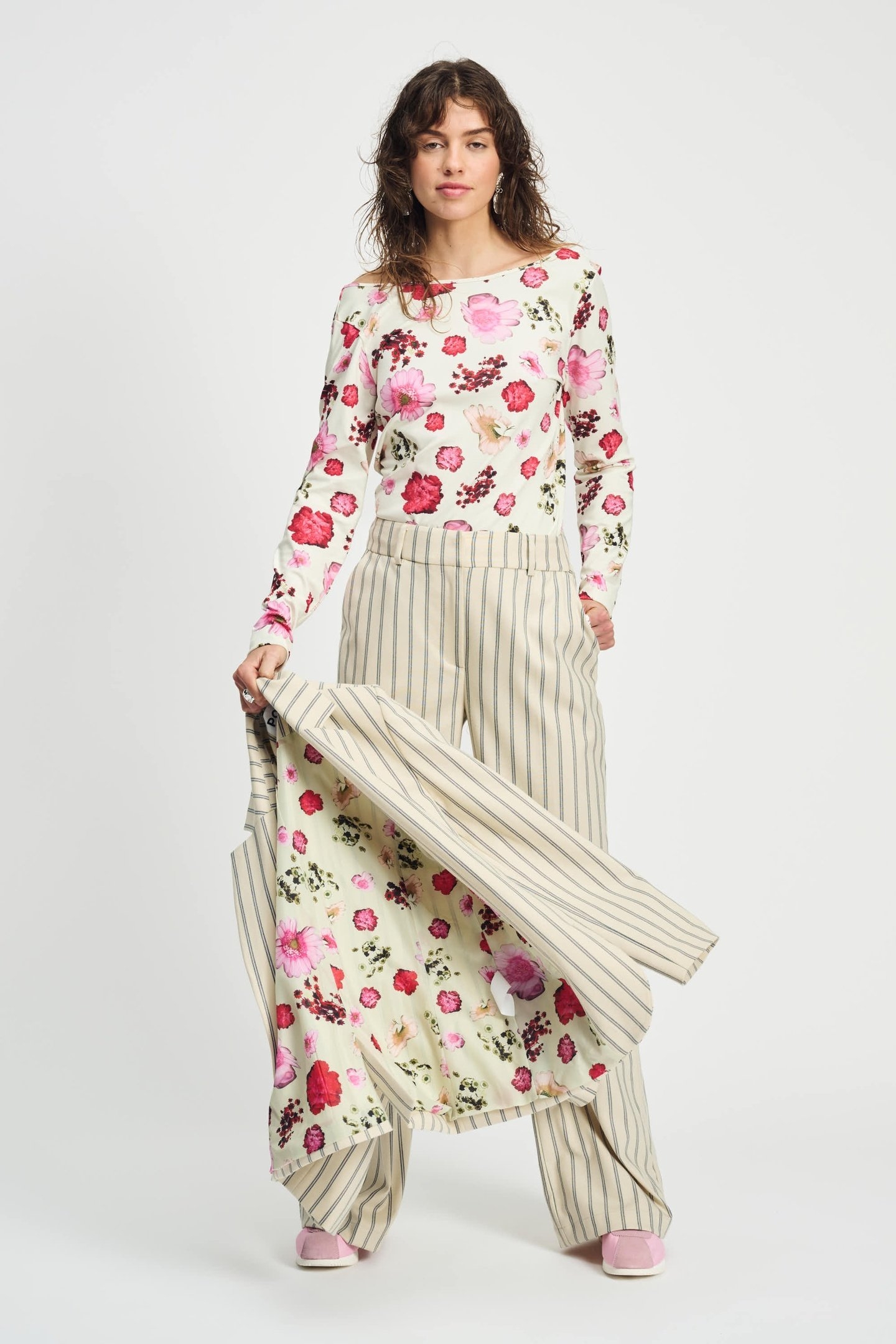 BLAZER - STRIPED CREAM BEIGE 4